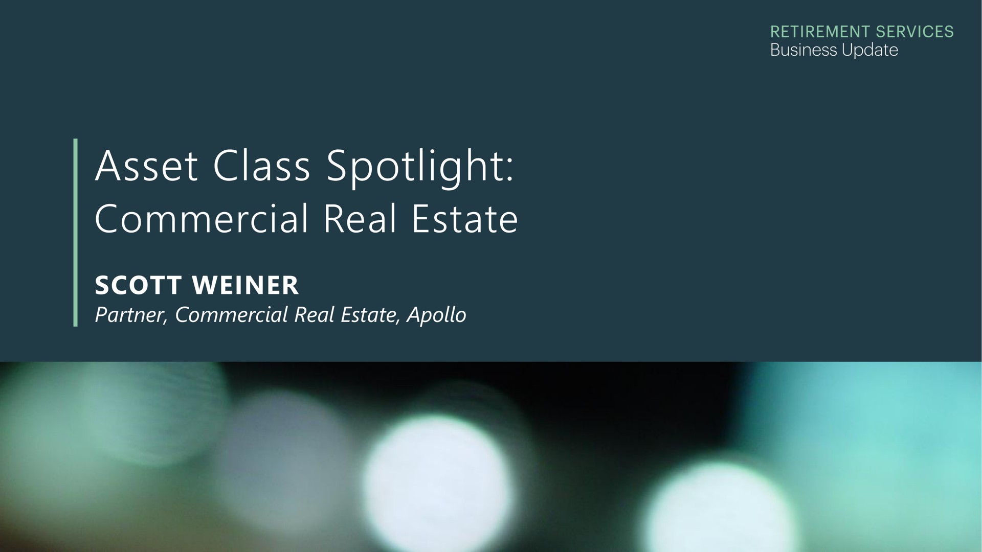 asset class spotlight commercial real estate | Apollo Global Management