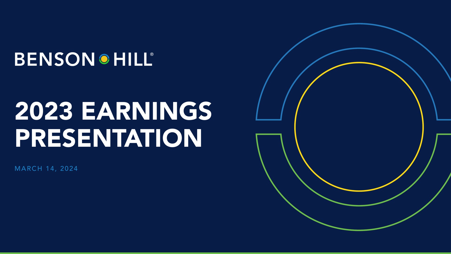 confidential earnings presentation a hill | Benson Hill