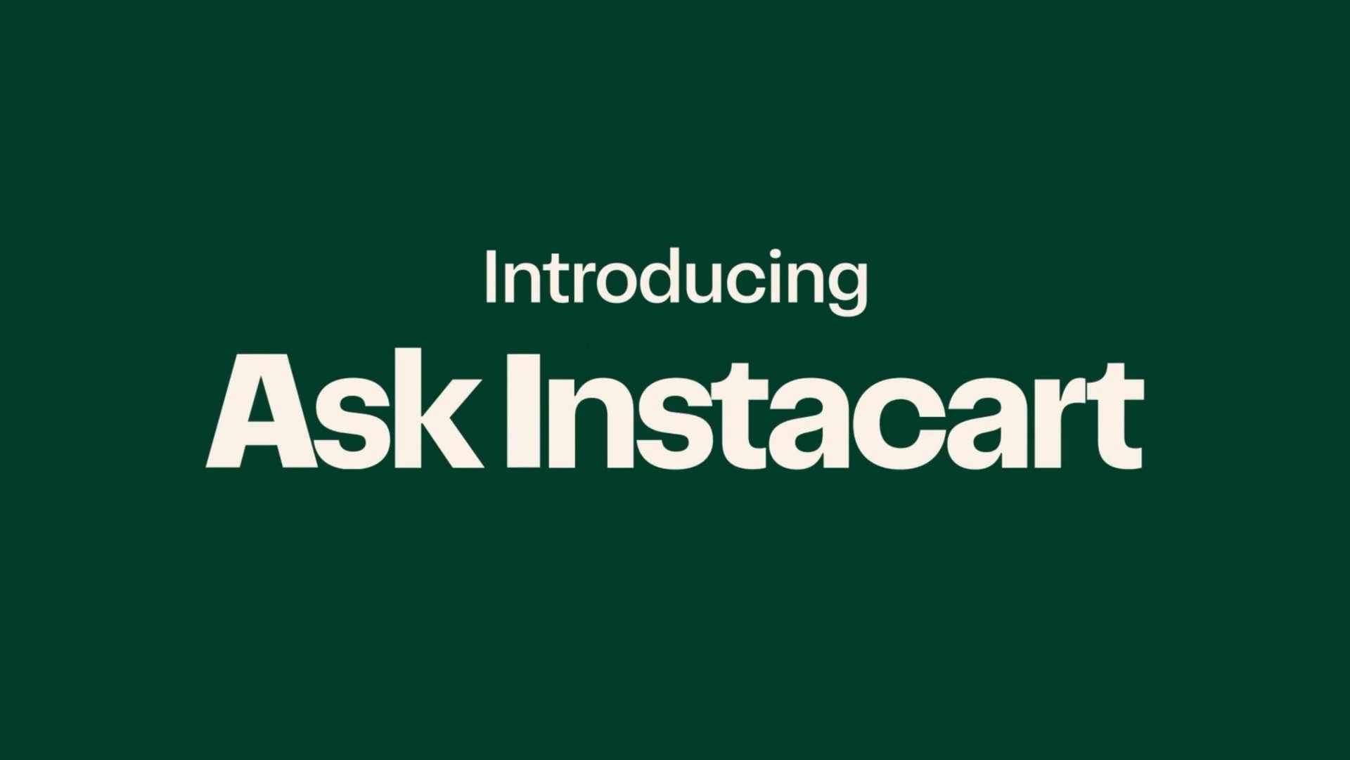 introducing ask | Instacart