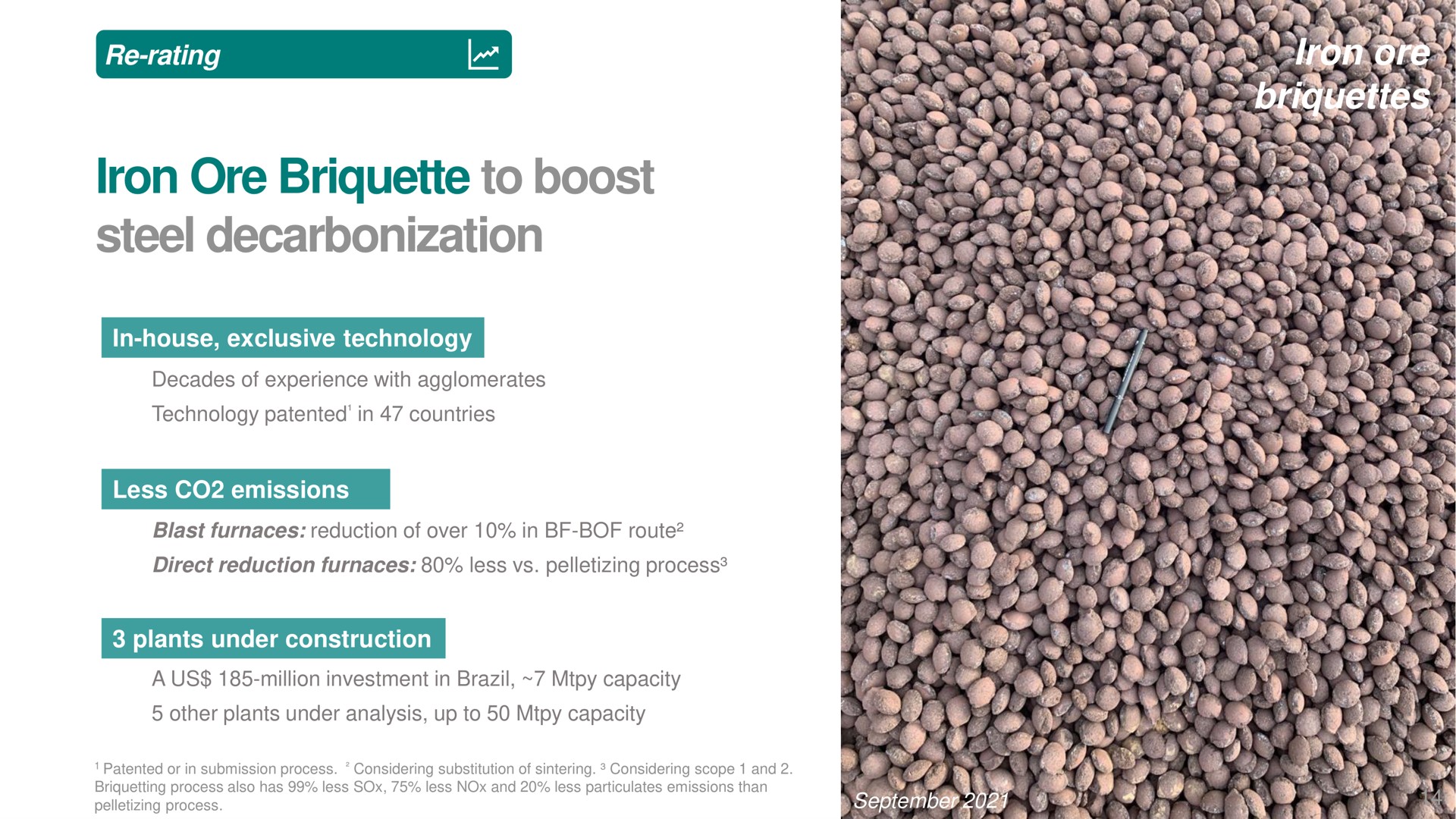 iron ore briquettes iron ore briquette to boost steel decarbonization | Vale