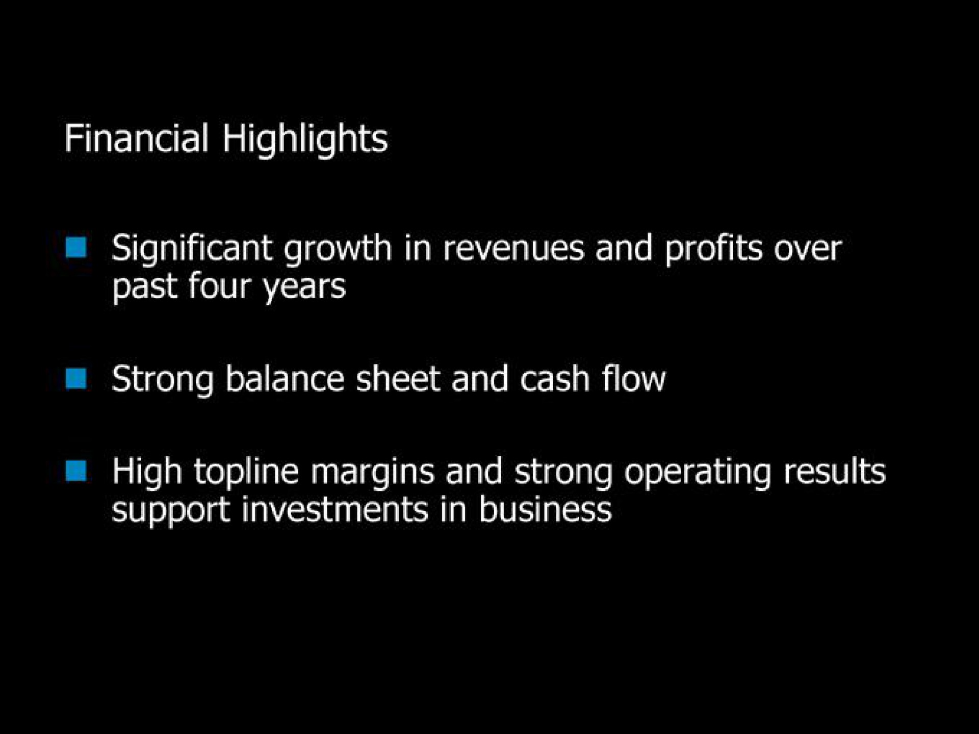 financial highlights significant growth in revenues and profits over high topline margins and strong operating results | Blockbuster Video