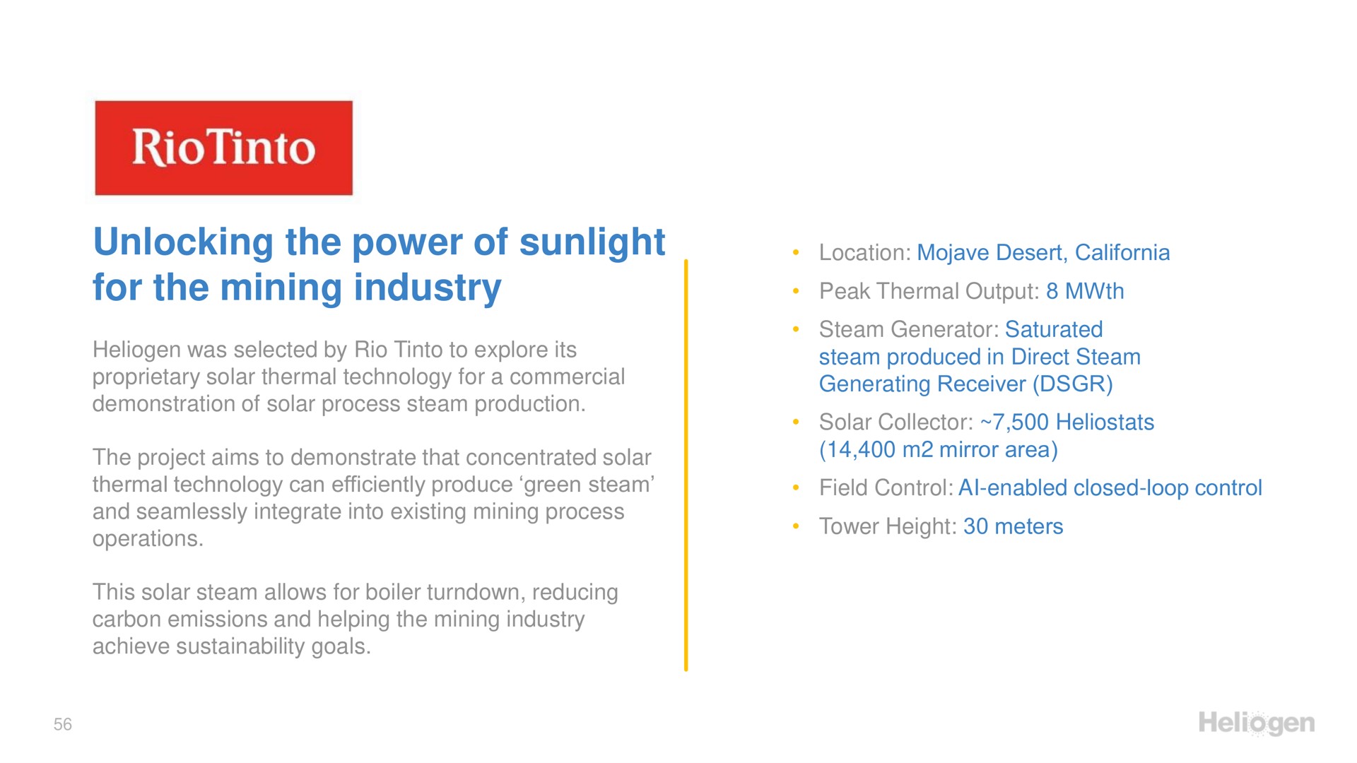 unlocking the power of sunlight for the mining industry | Heliogen