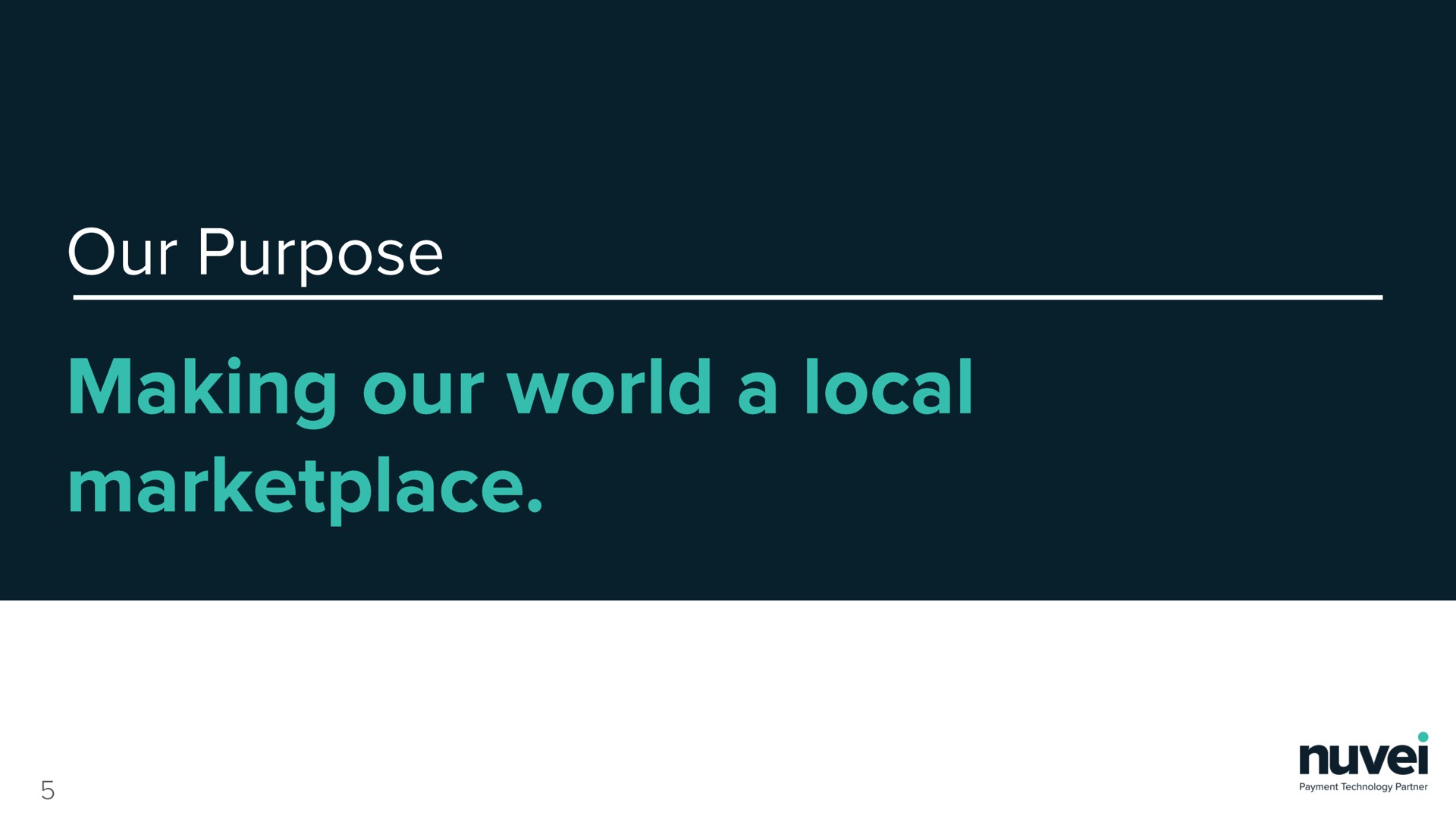 our purpose making our world a local | Nuvei