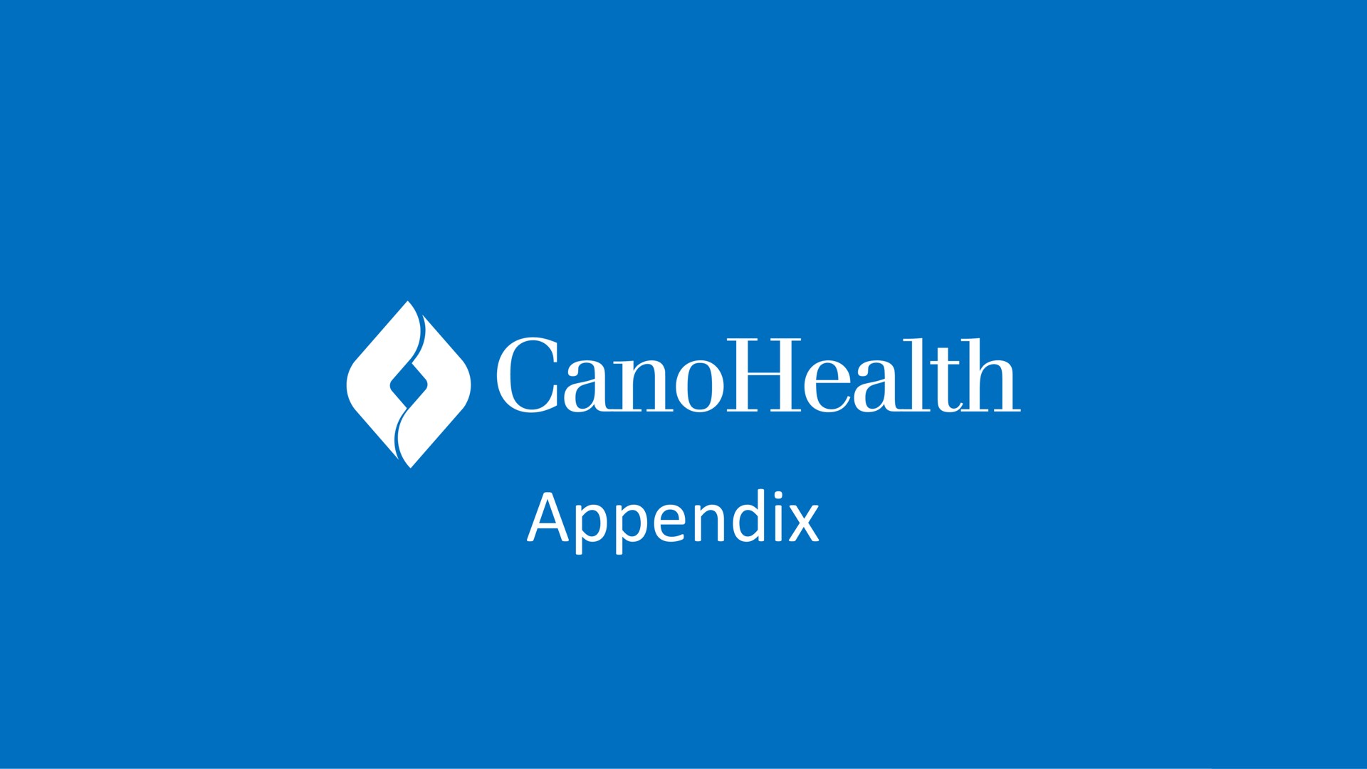 appendix | Cano Health