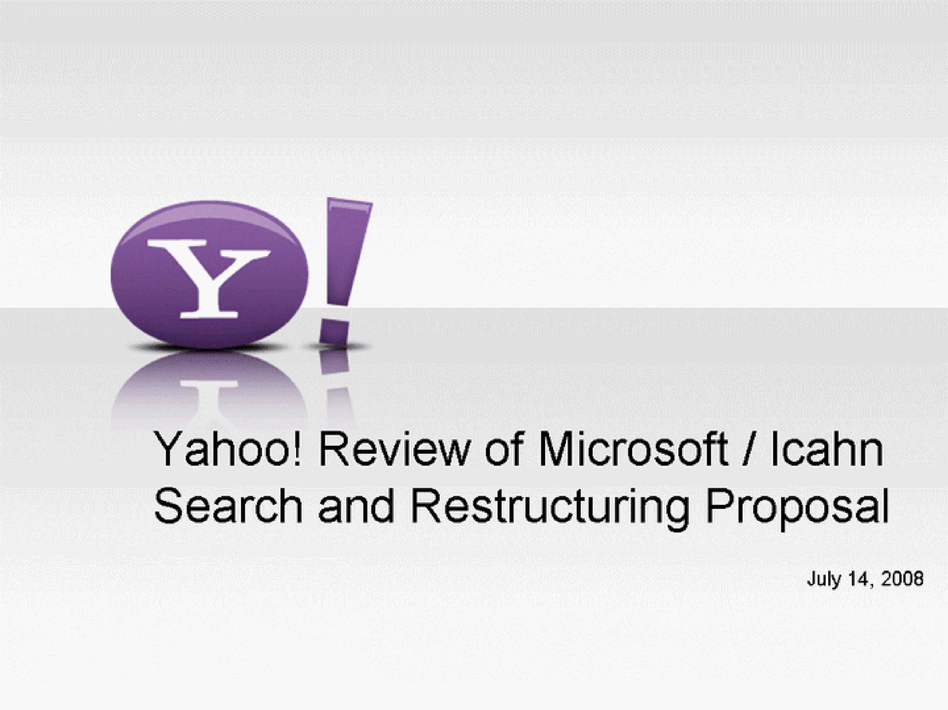 yahoo review of search and proposal | Yahoo