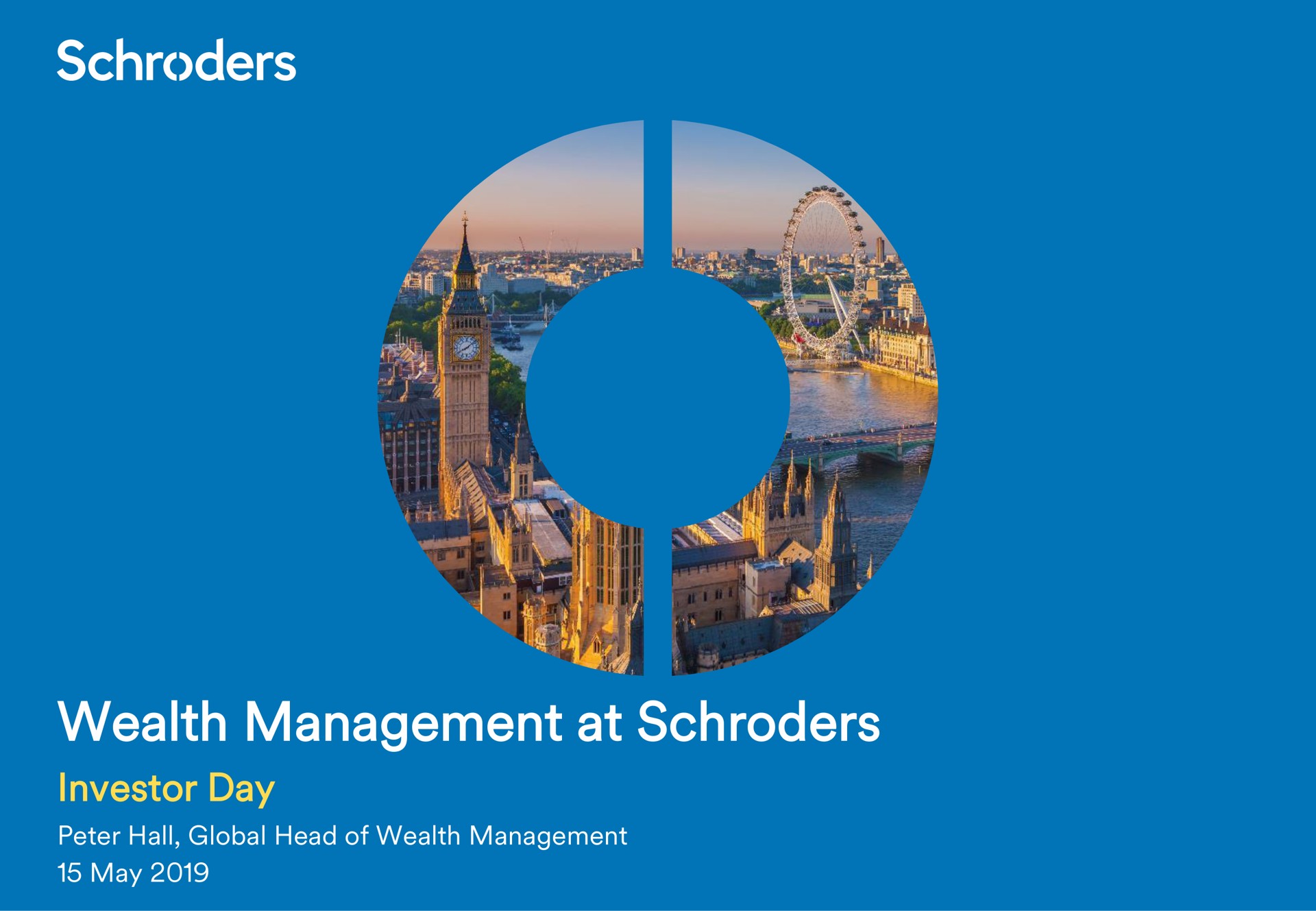 wealth management at investor day | Schroders