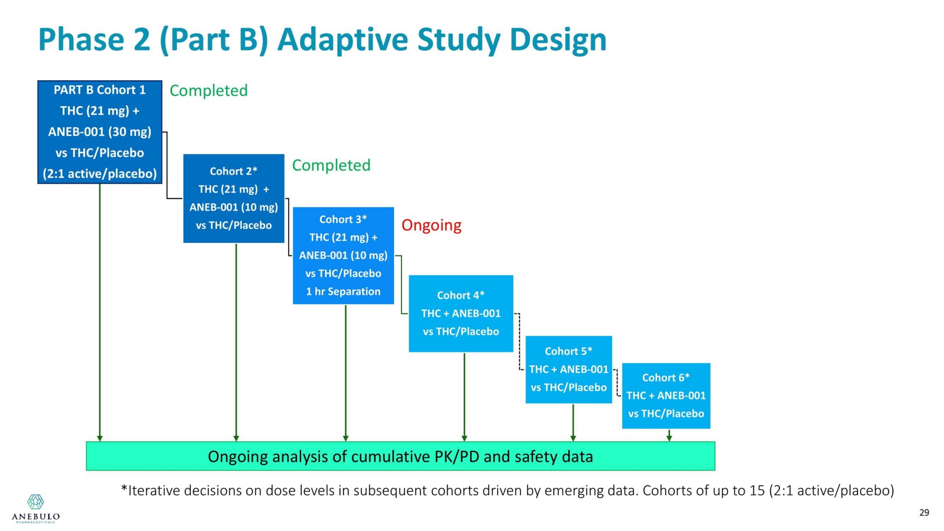 phase part adaptive study design | Anebulo Pharmaceuticals