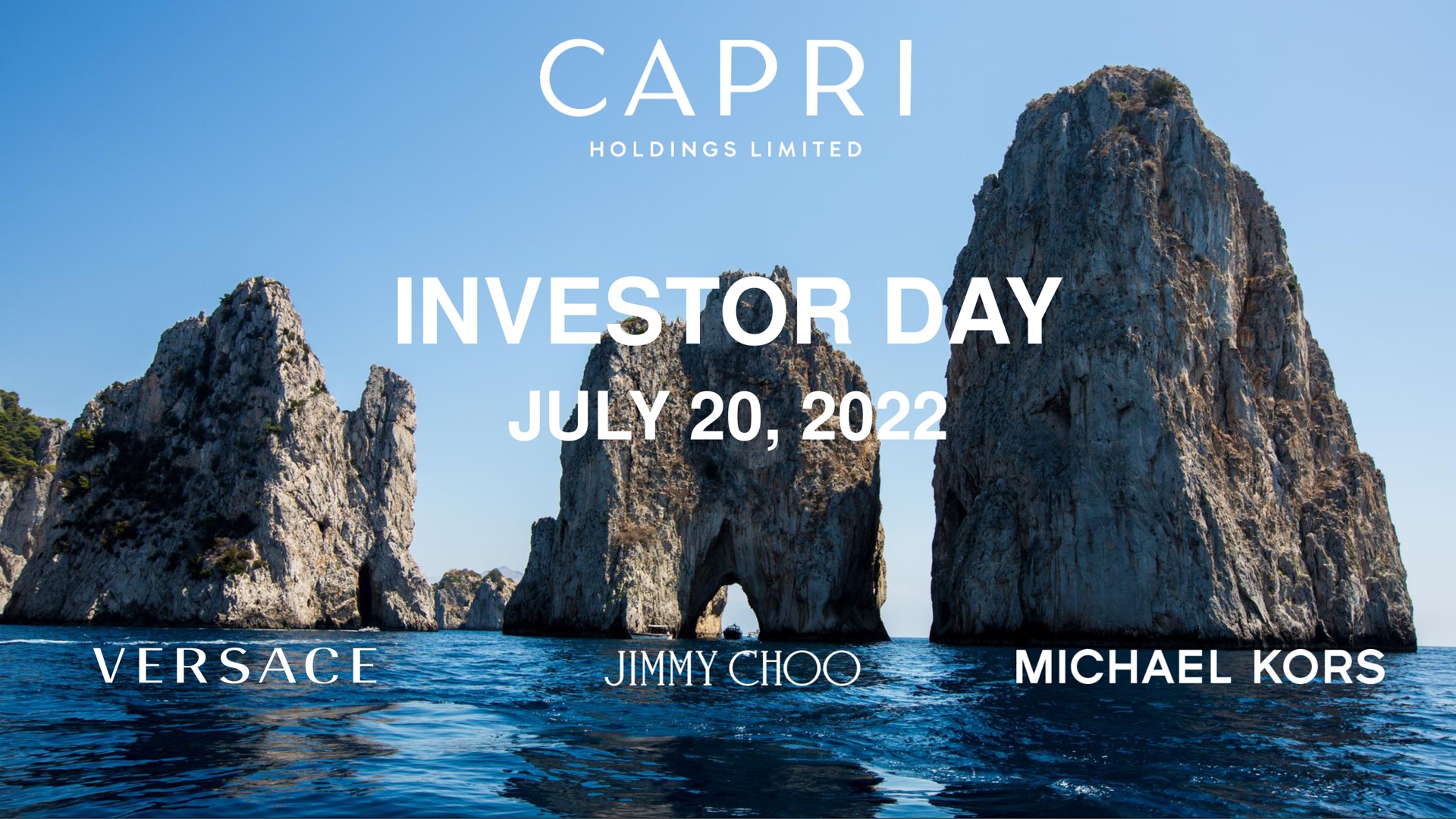investor day toe | Capri Holdings