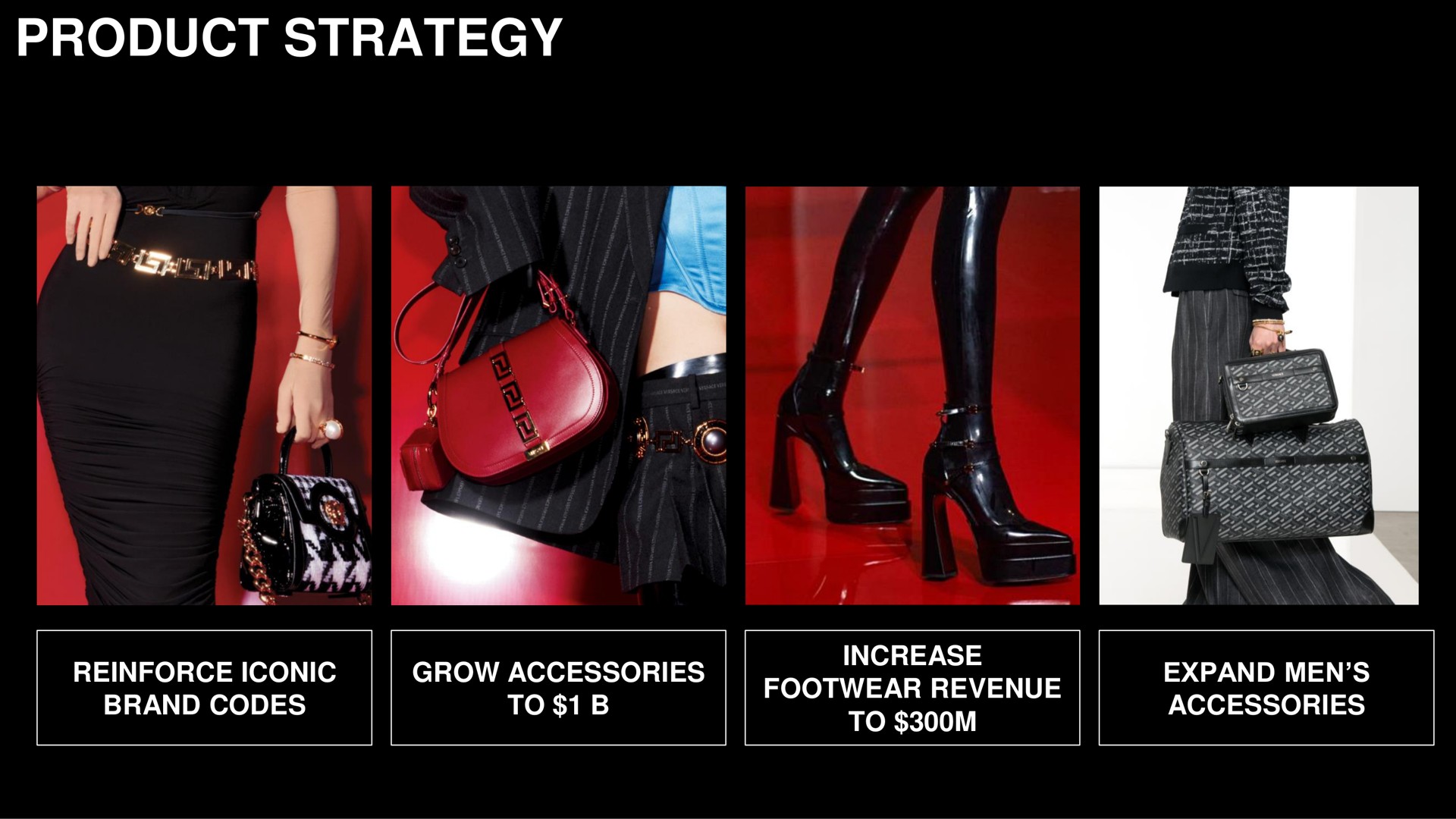 product strategy i aunt reinforce iconic grow accessories to expand men accessories brand codes to | Capri Holdings