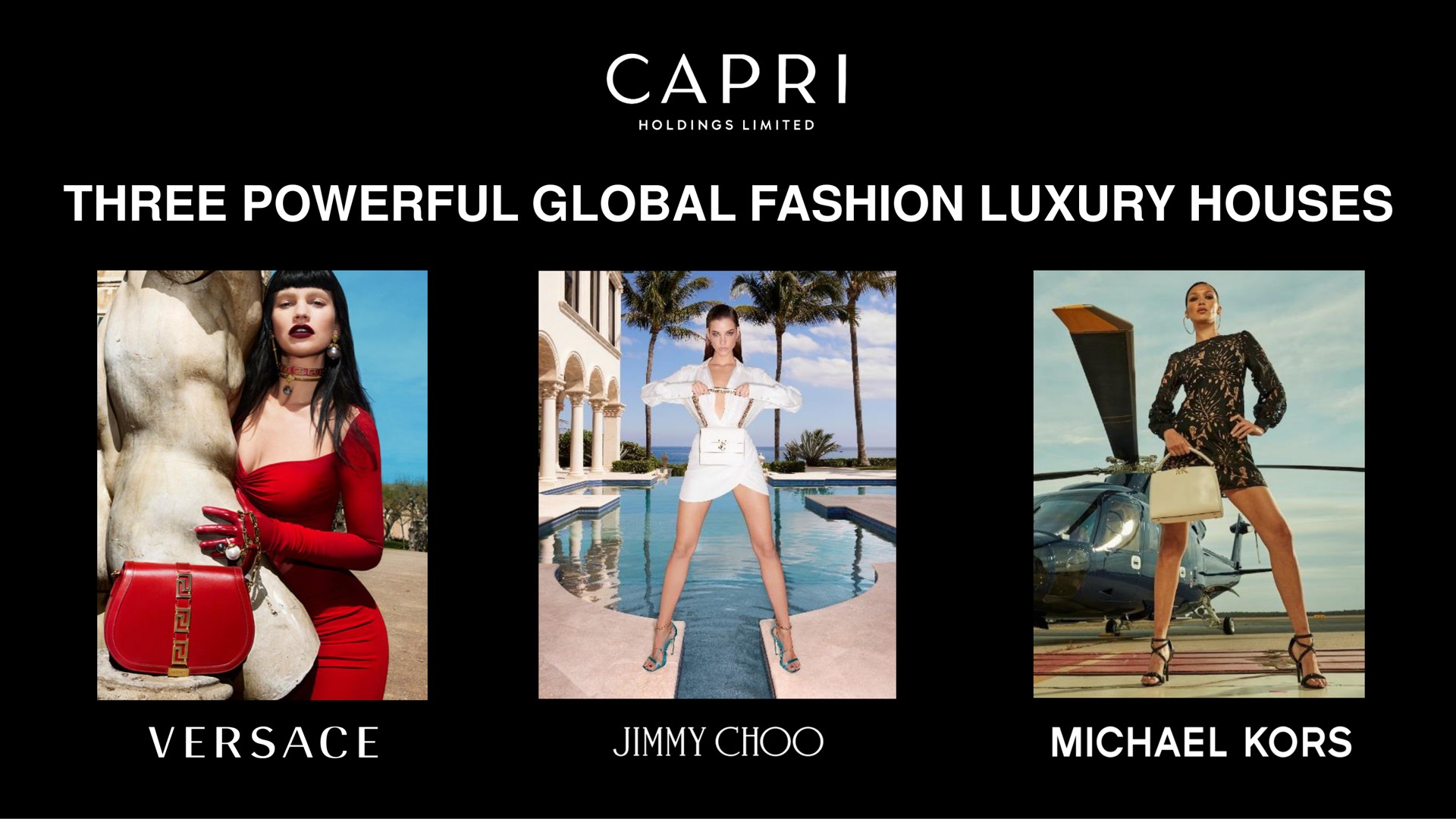 three powerful global fashion luxury houses tare holdings limited kors jimmy | Capri Holdings