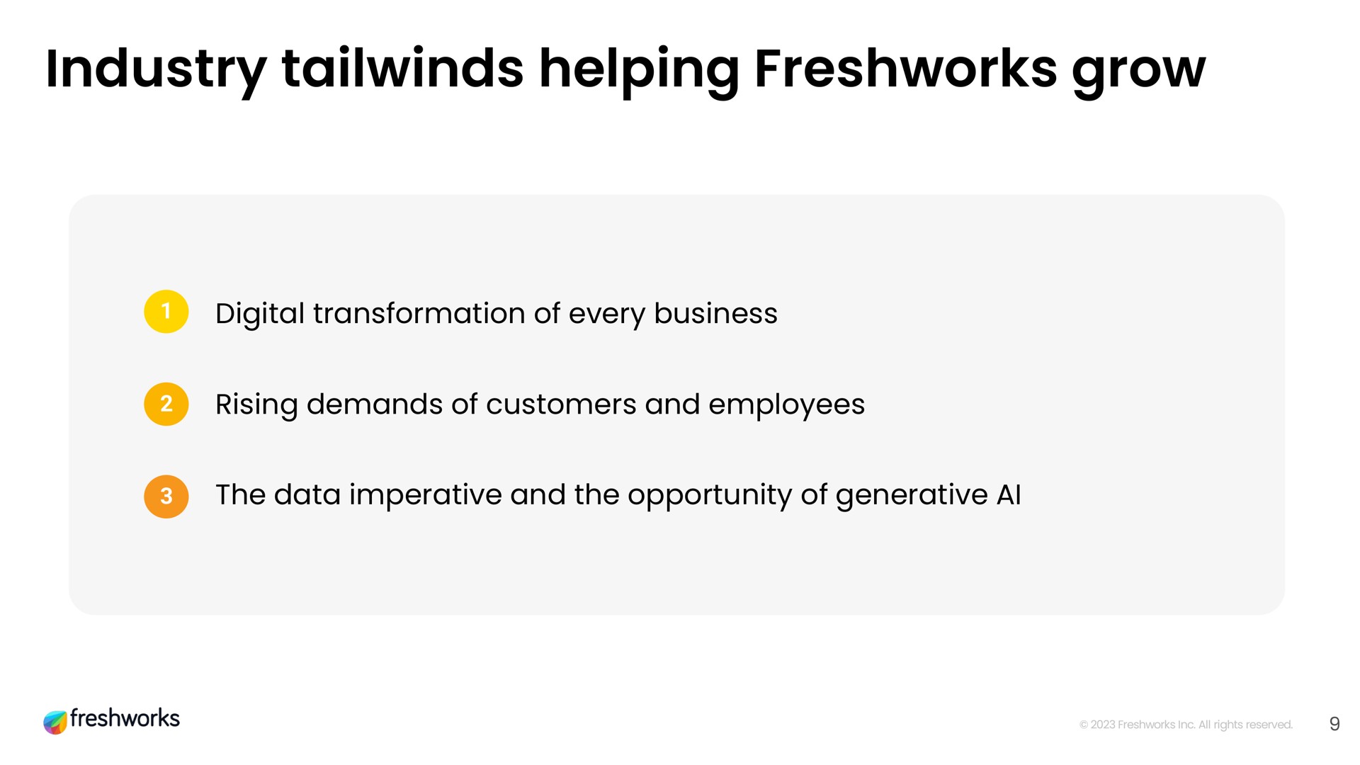 industry helping grow | Freshworks