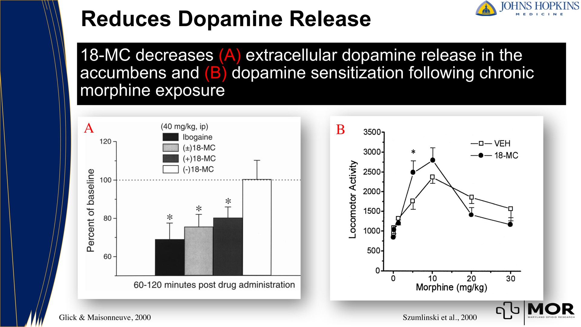 reduces release des decreases and morphine exposure extracellular in the sensitization following chronic | MindMed