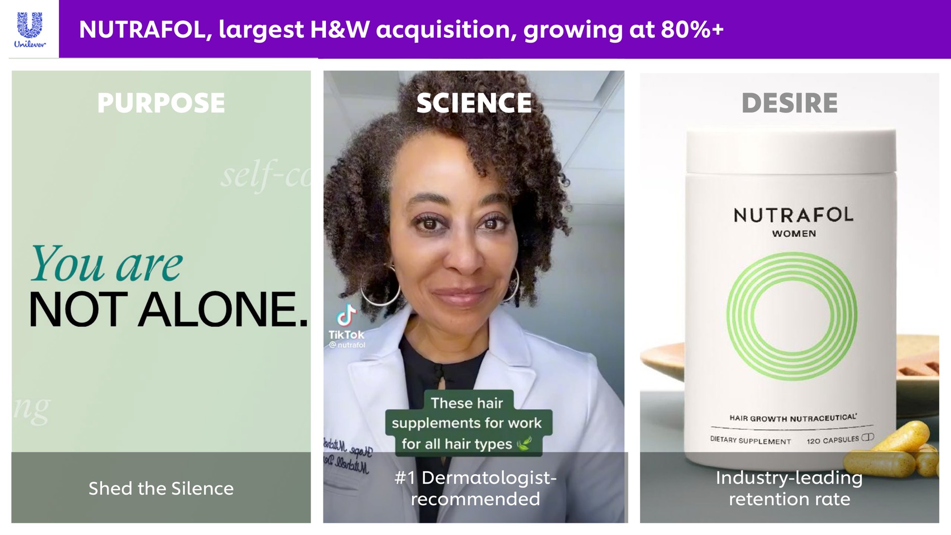 acquisition growing at purpose science desire you are not alone i a | Unilever