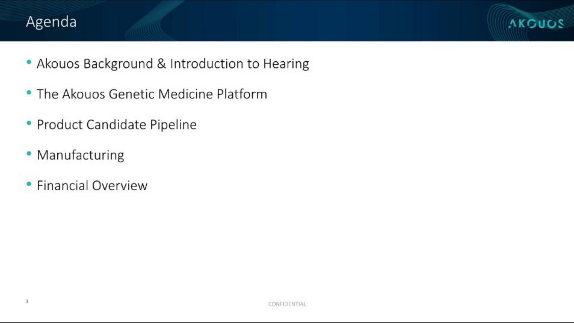 background introduction to hearing the genetic medicine platform product candidate pipeline manufacturing | Akouos