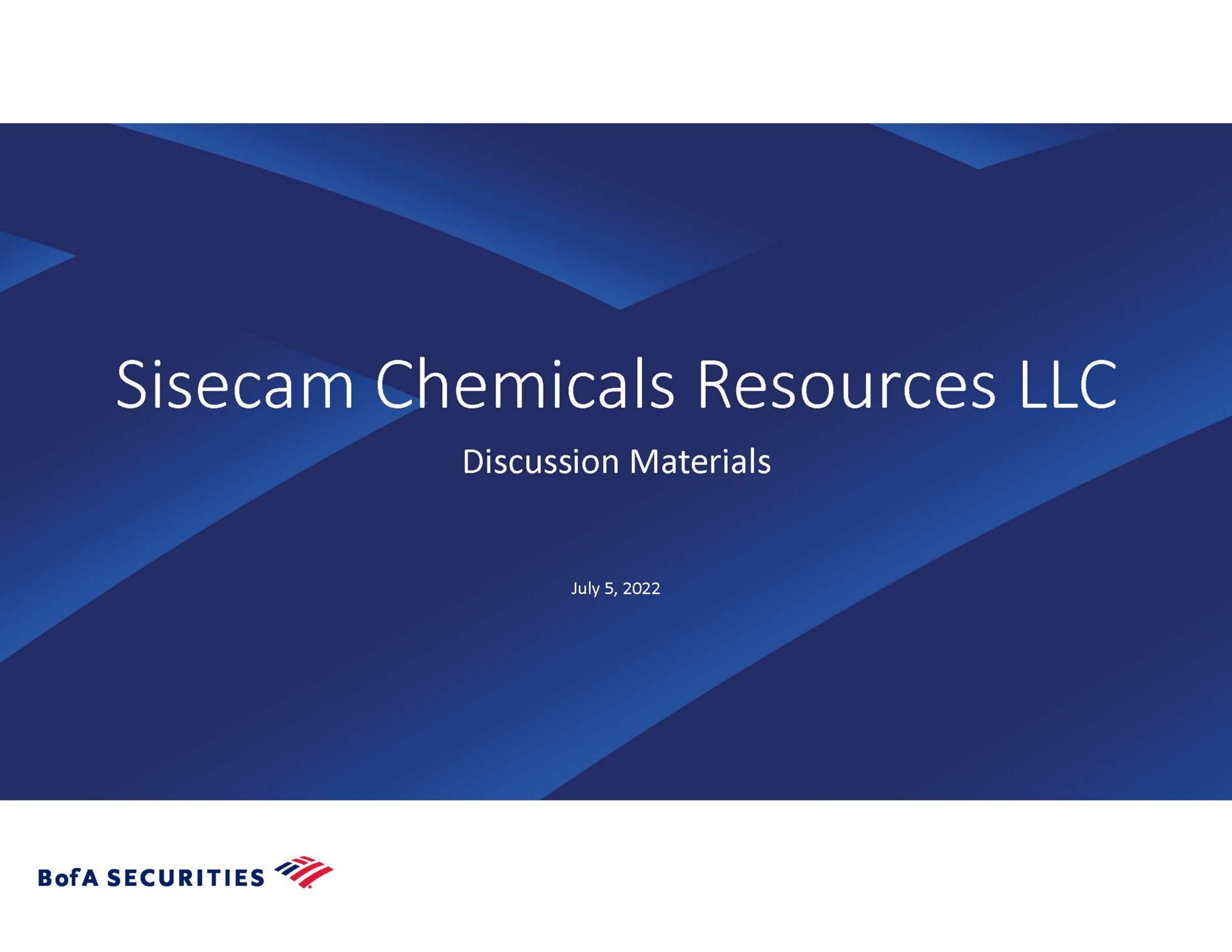chemicals resources discussion materials securities | Bank of America