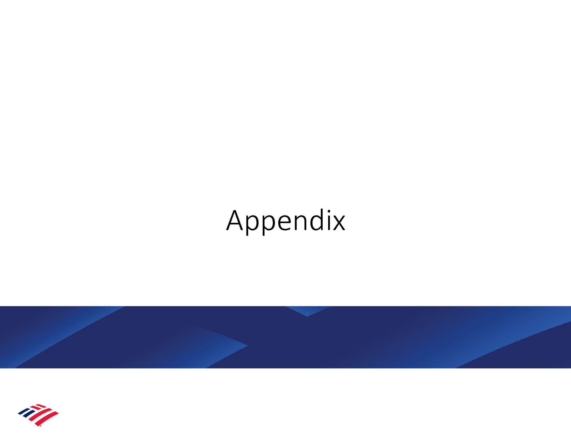 appendix | Bank of America