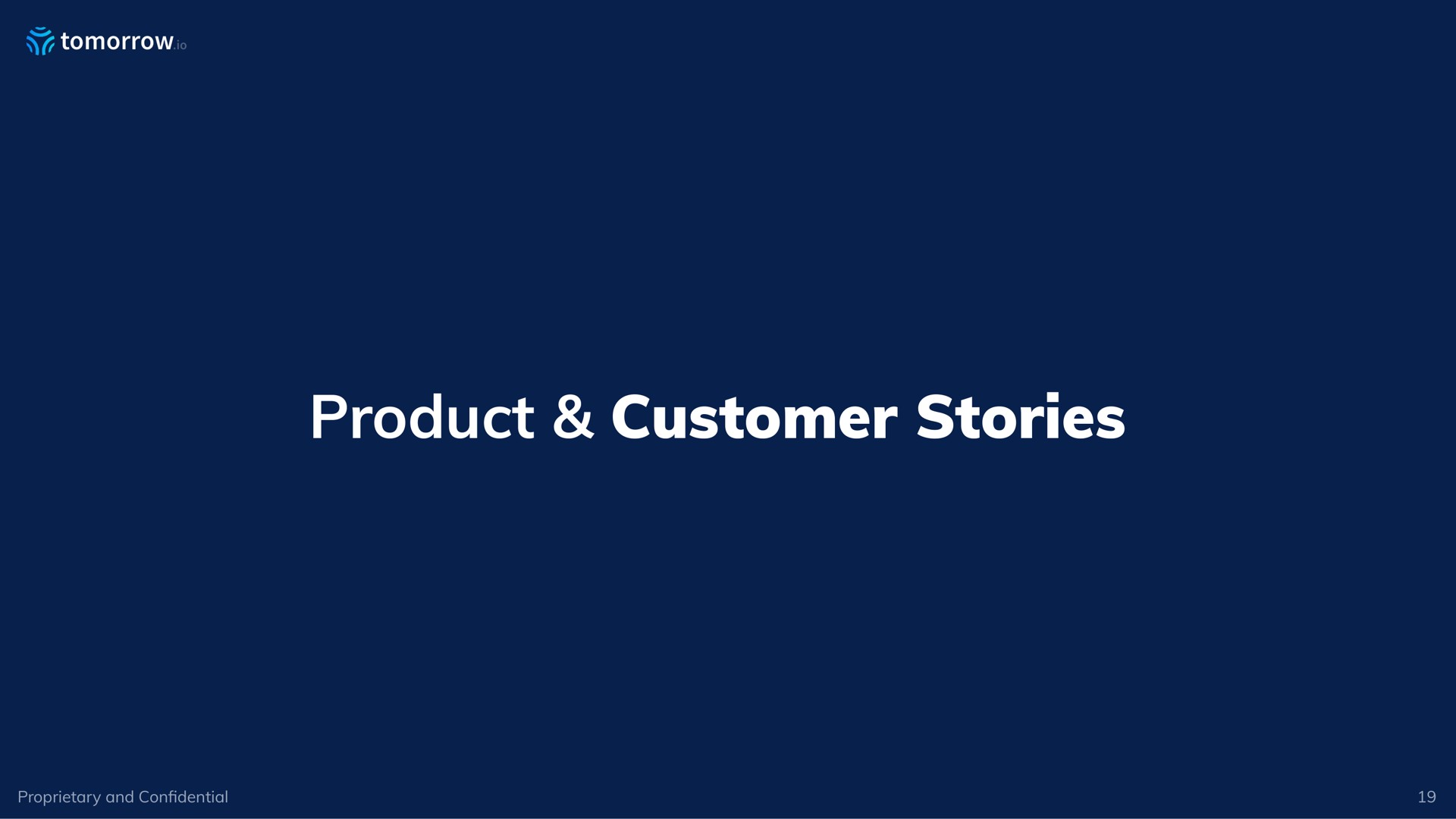 product customer stories | Tomorrow.io