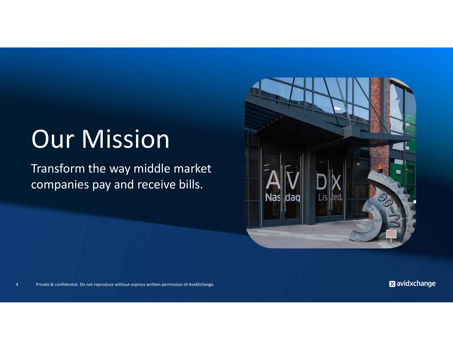our mission transform the way middle market companies pay and receive bills | AvidXchange