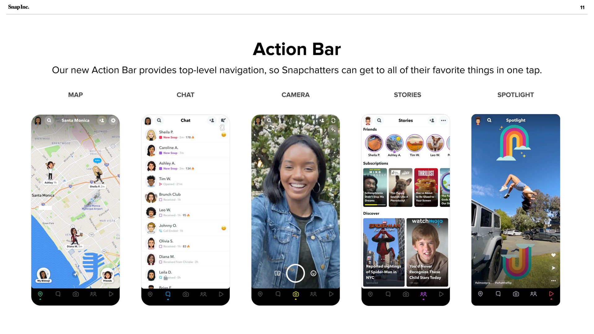 action bar | Snap Inc