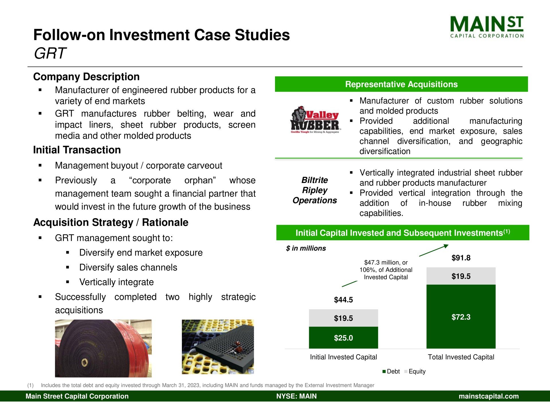 follow on investment case studies | Main Street Capital