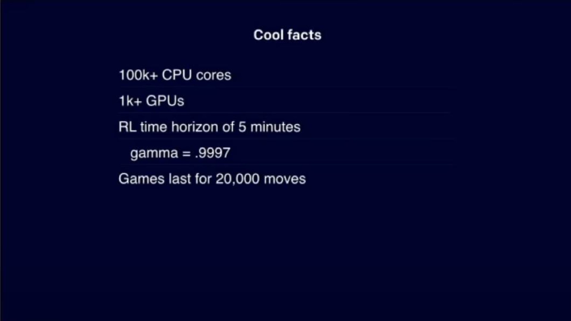 cores mel time horizon of minutes gamma games last for moves | OpenAI