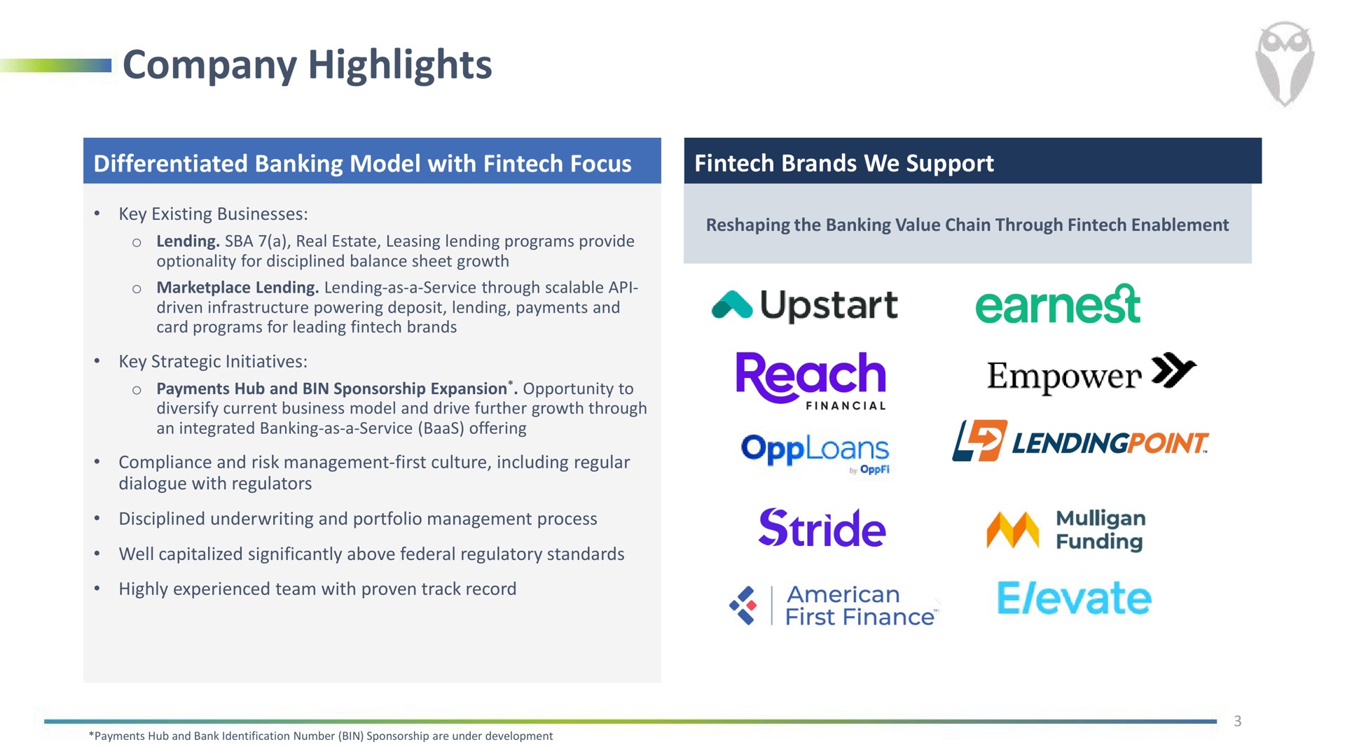 company highlights eye poe | FinWise Bancorp