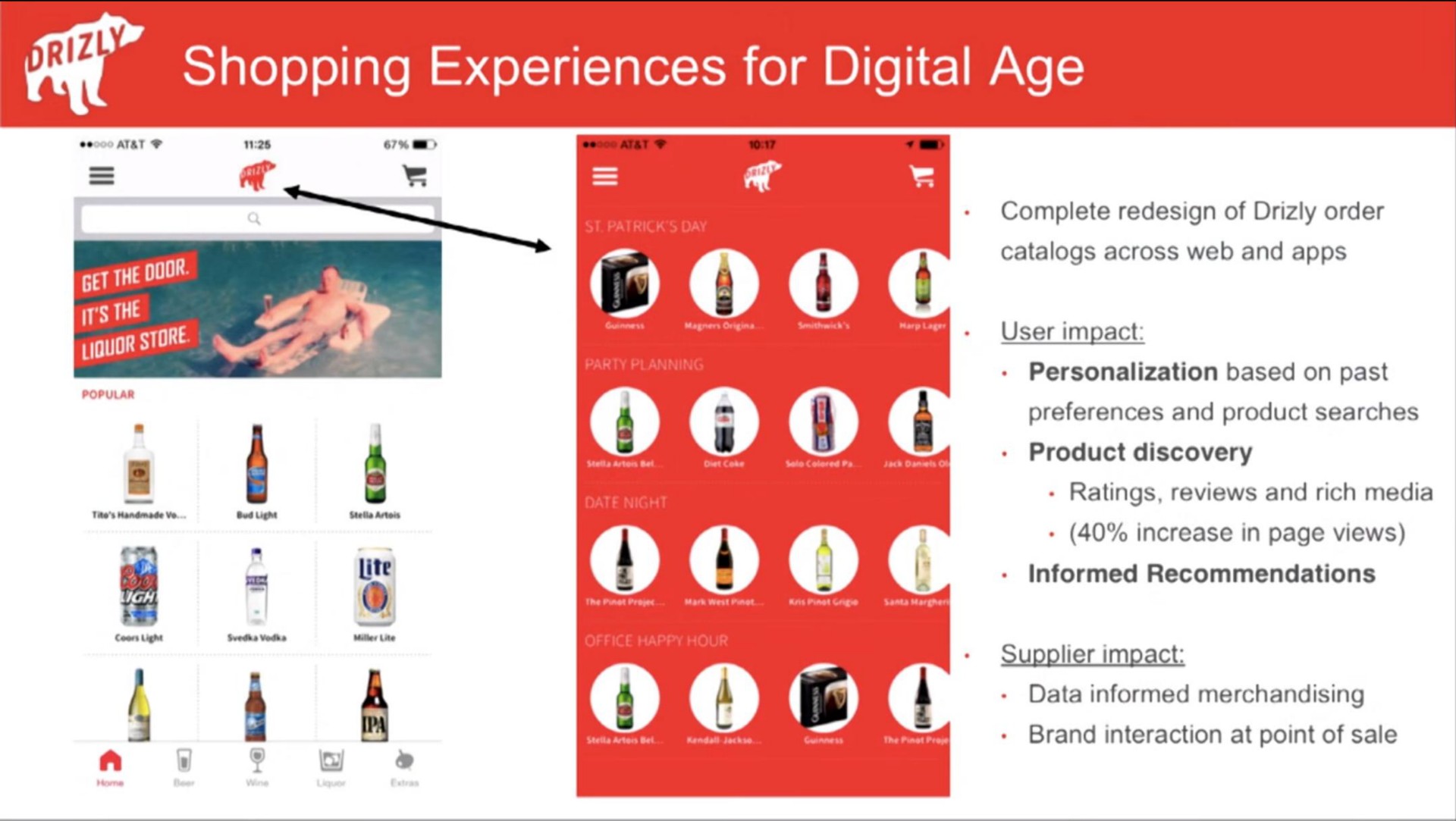 a shopping experiences for digital age | Drizly