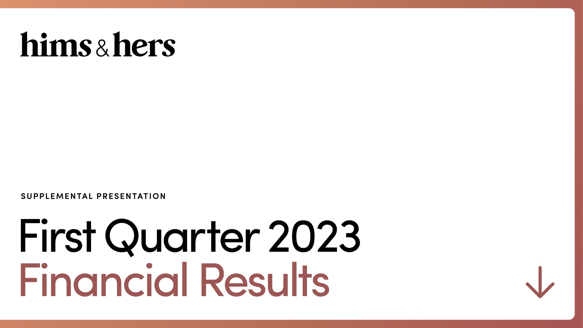 first quarter financial results | Hims & Hers