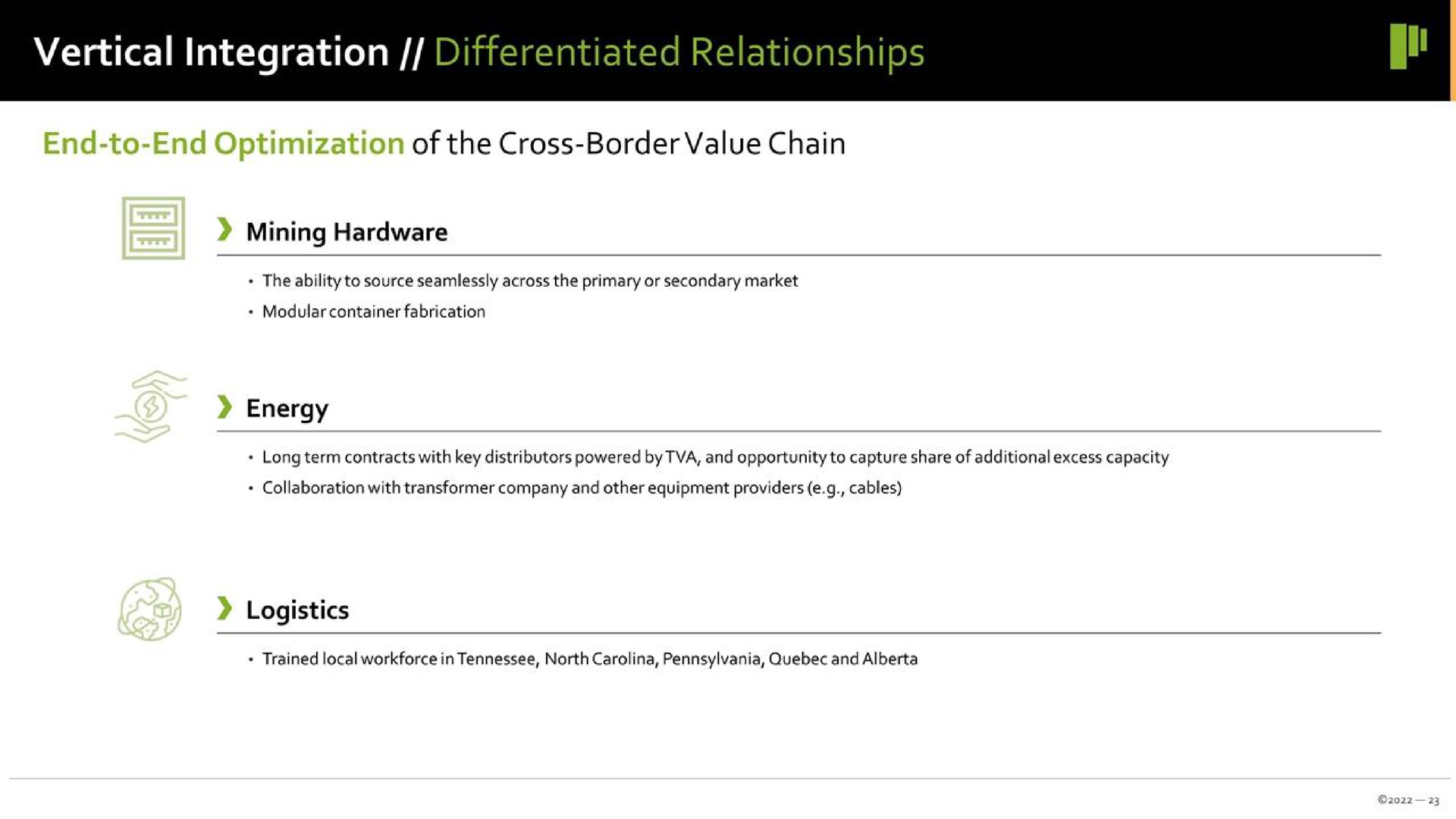 vertical integration differentiated relationships | Prime Blockchain