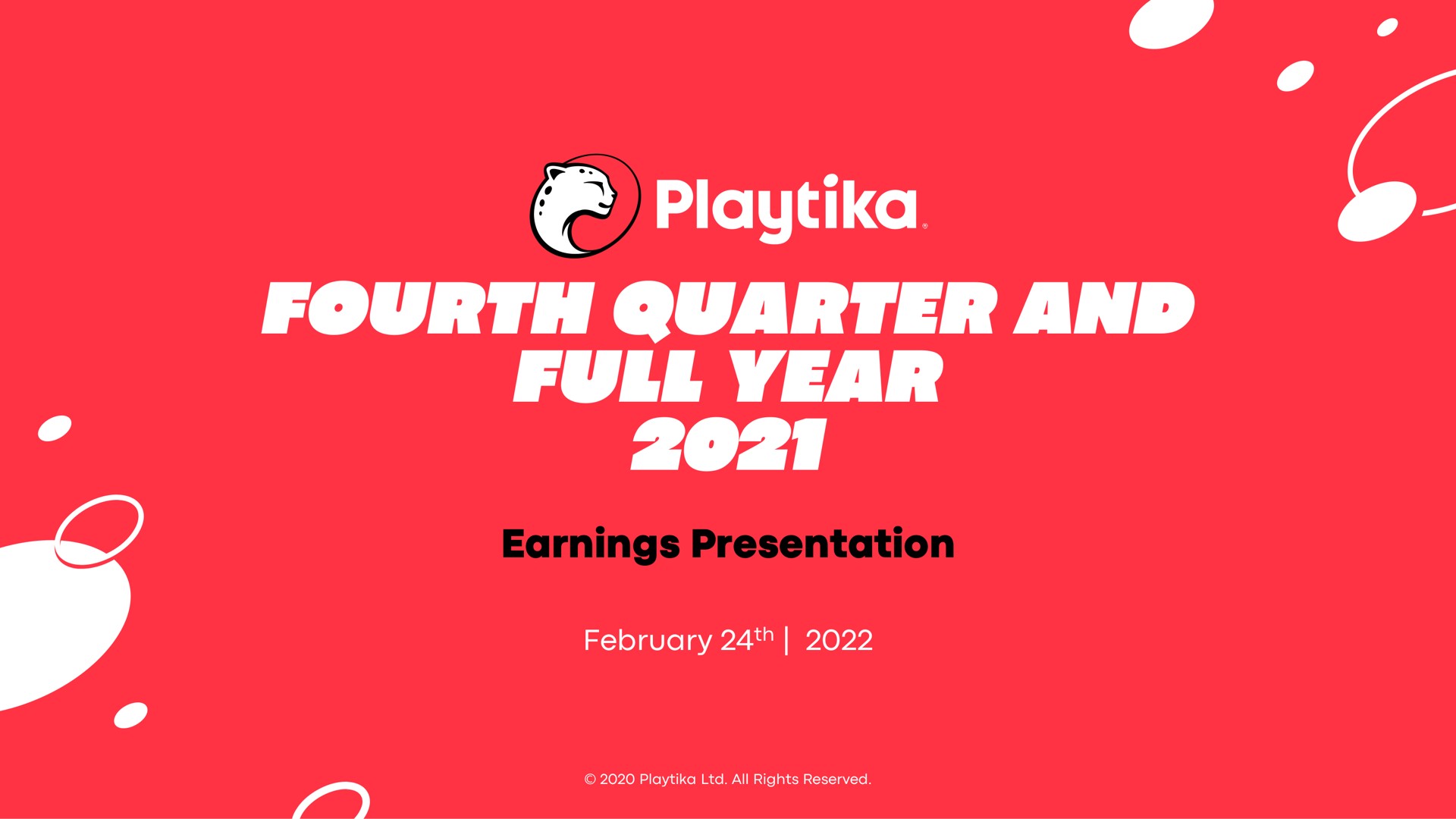 fourth quarter and full year a a | Playtika