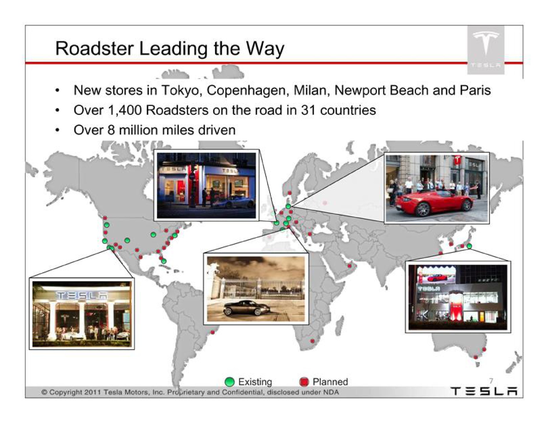 roadster leading the way | Tesla