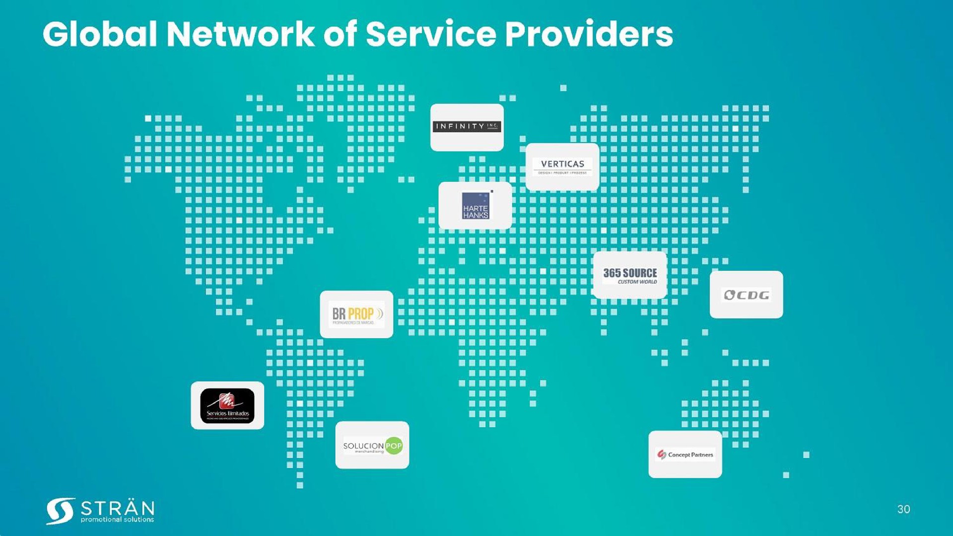 global network of service providers | Stran & Company