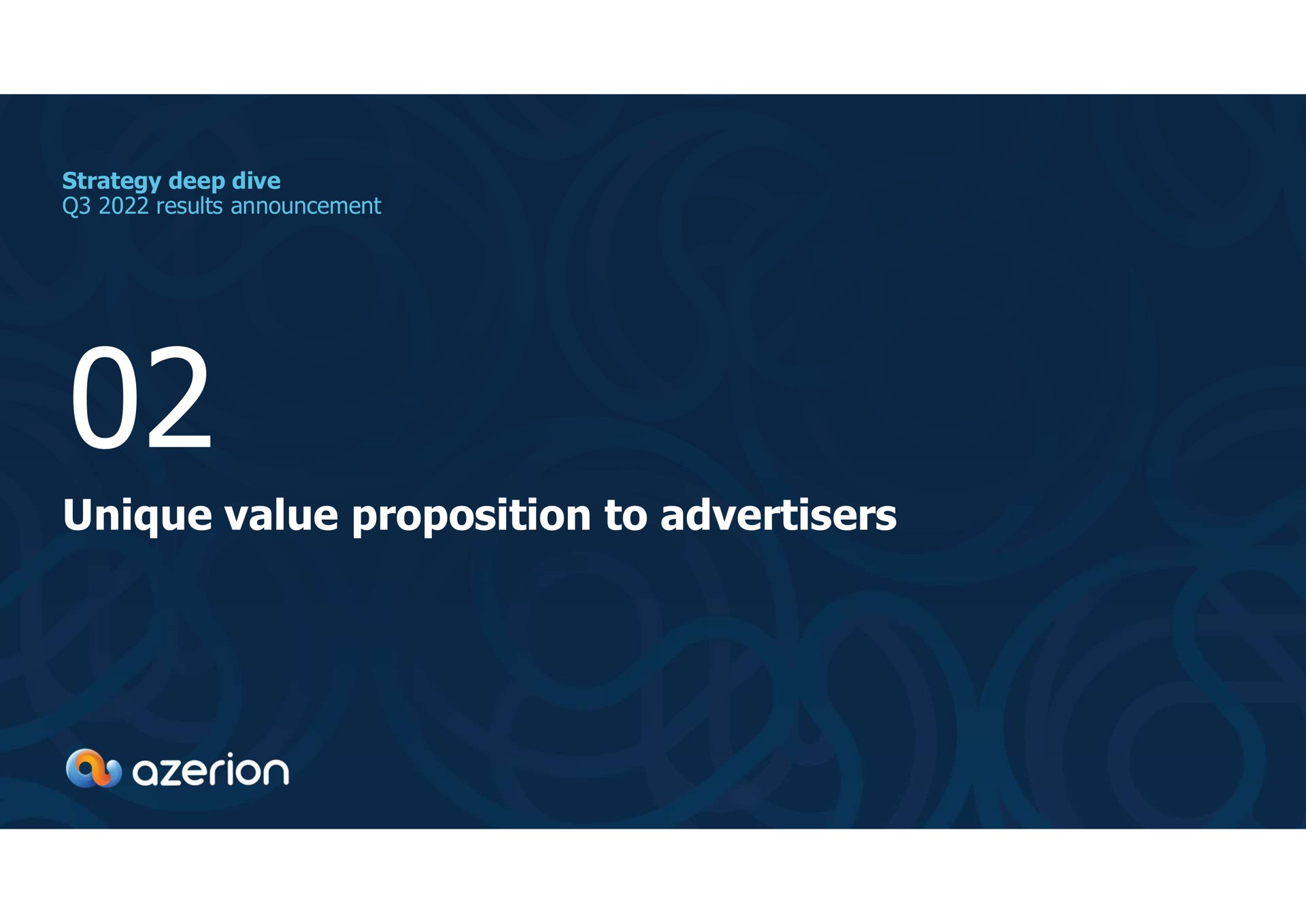 strategy deep dive results announcement unique value proposition to advertisers as | Azerion