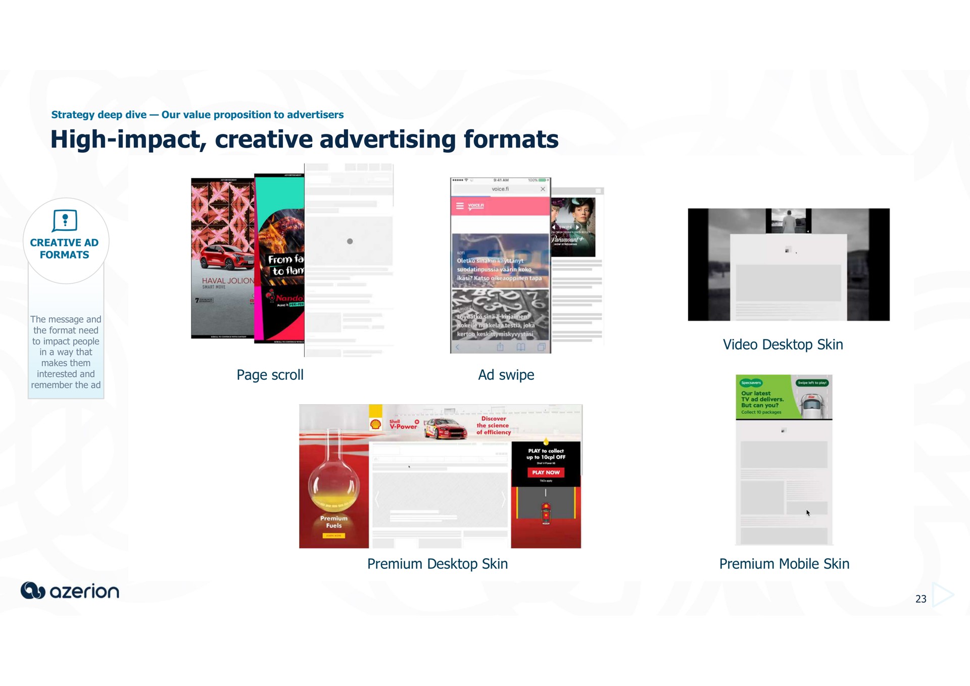 high impact creative advertising formats soe roe | Azerion