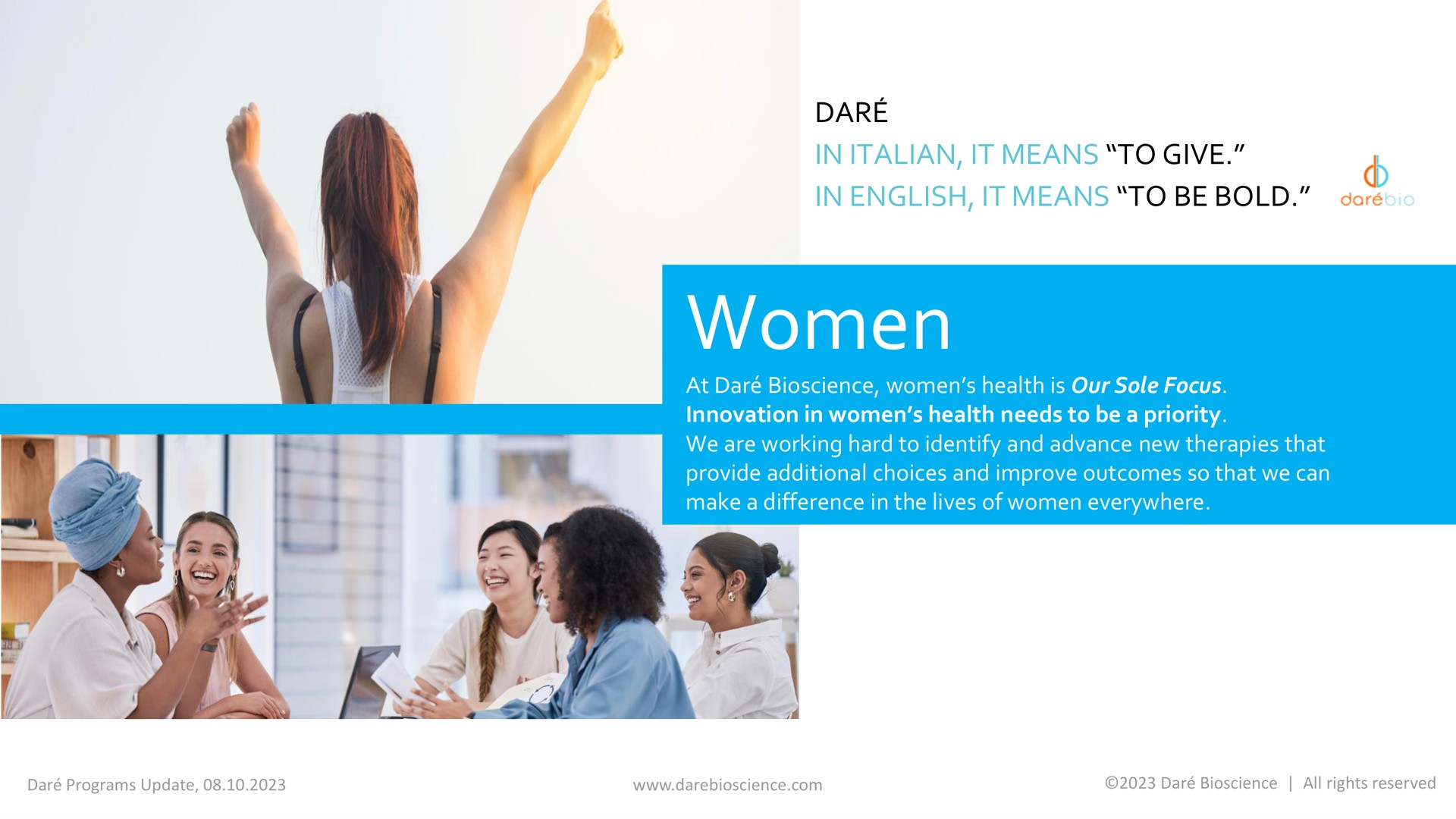 women | Dare Bioscience