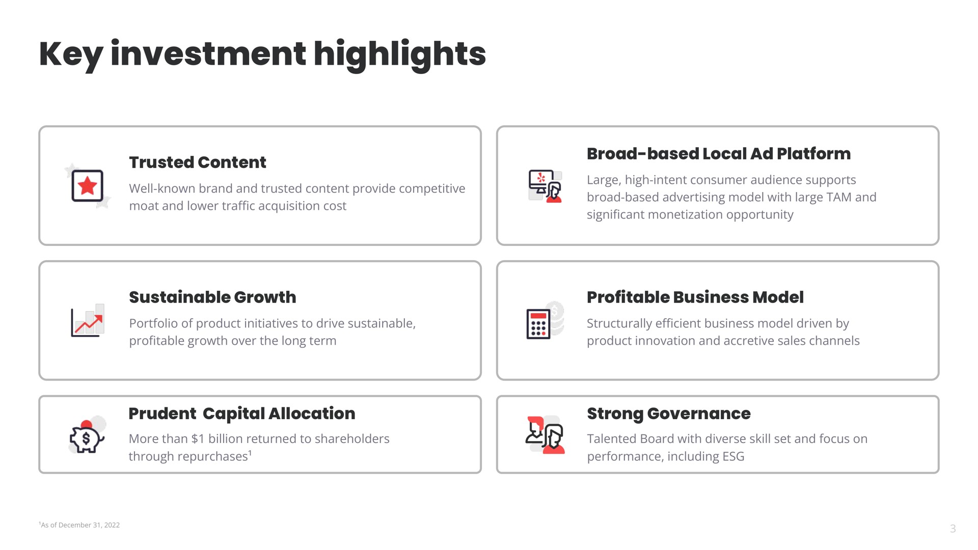key investment highlights | Yelp