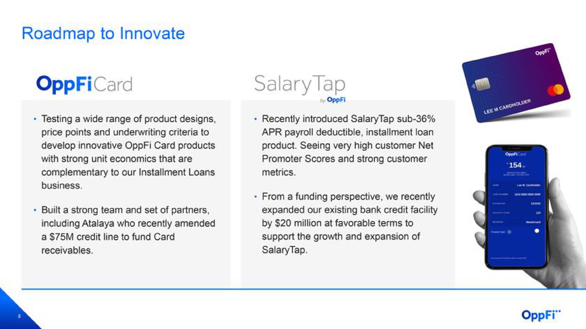 to innovate salary lap | OppFi