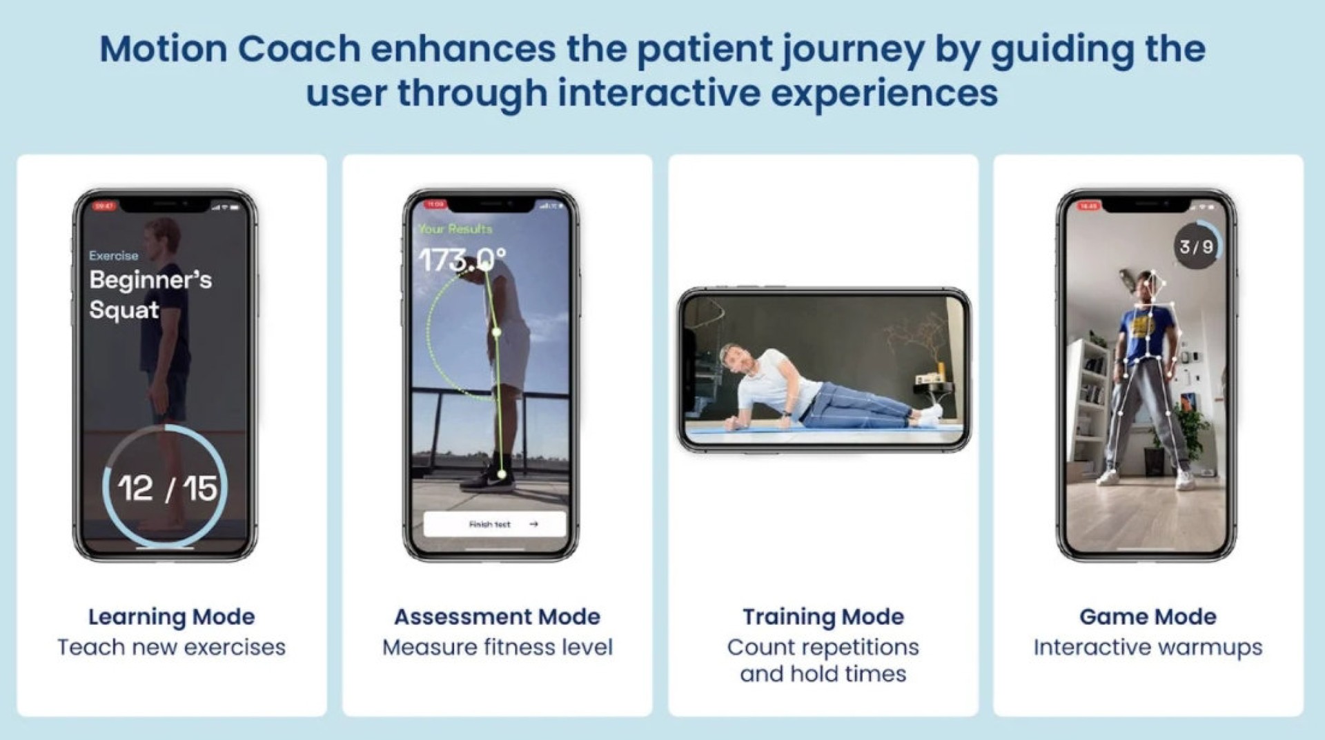 motion coach enhances the patient journey by guiding the user through interactive experiences | Kaia Health