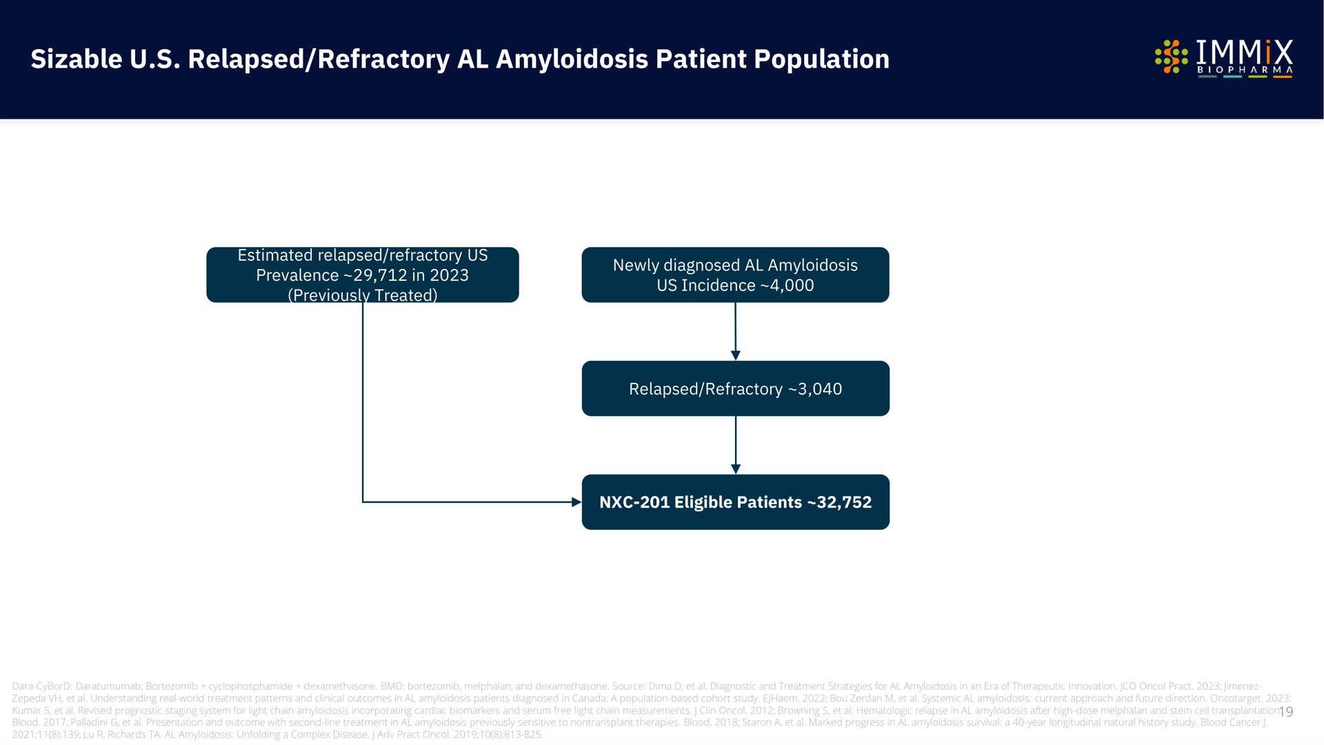 sizable relapsed refractory amyloidosis patient population | Immix Biopharma