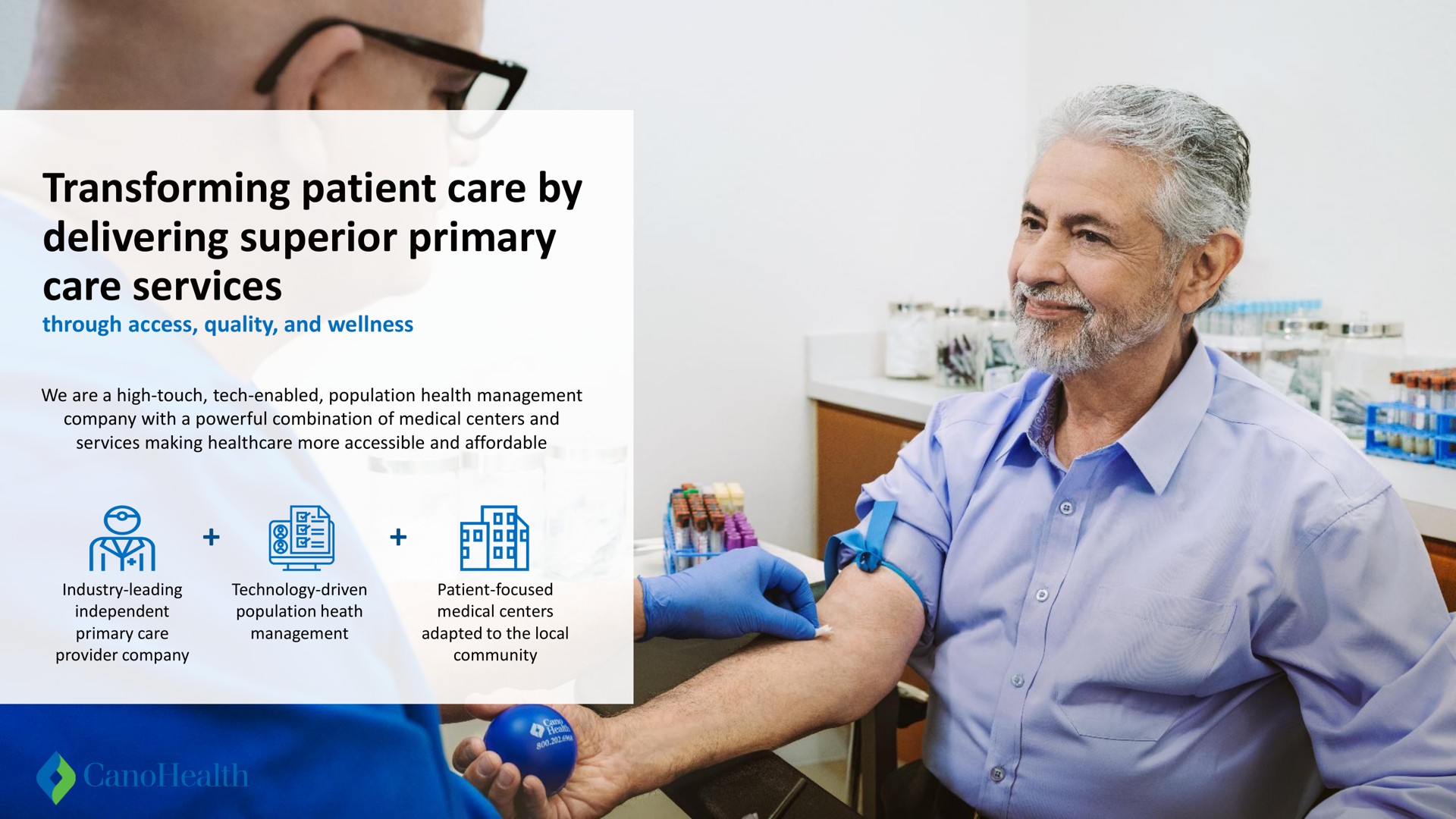 transforming patient care by delivering superior primary care services | Cano Health