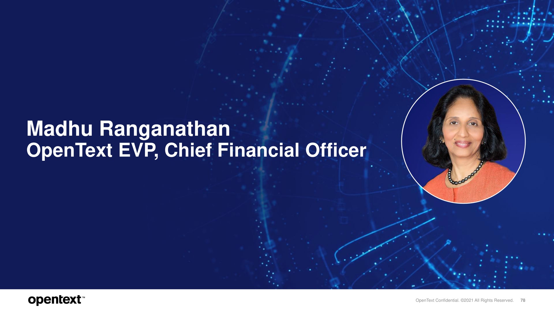 chief financial officer | OpenText