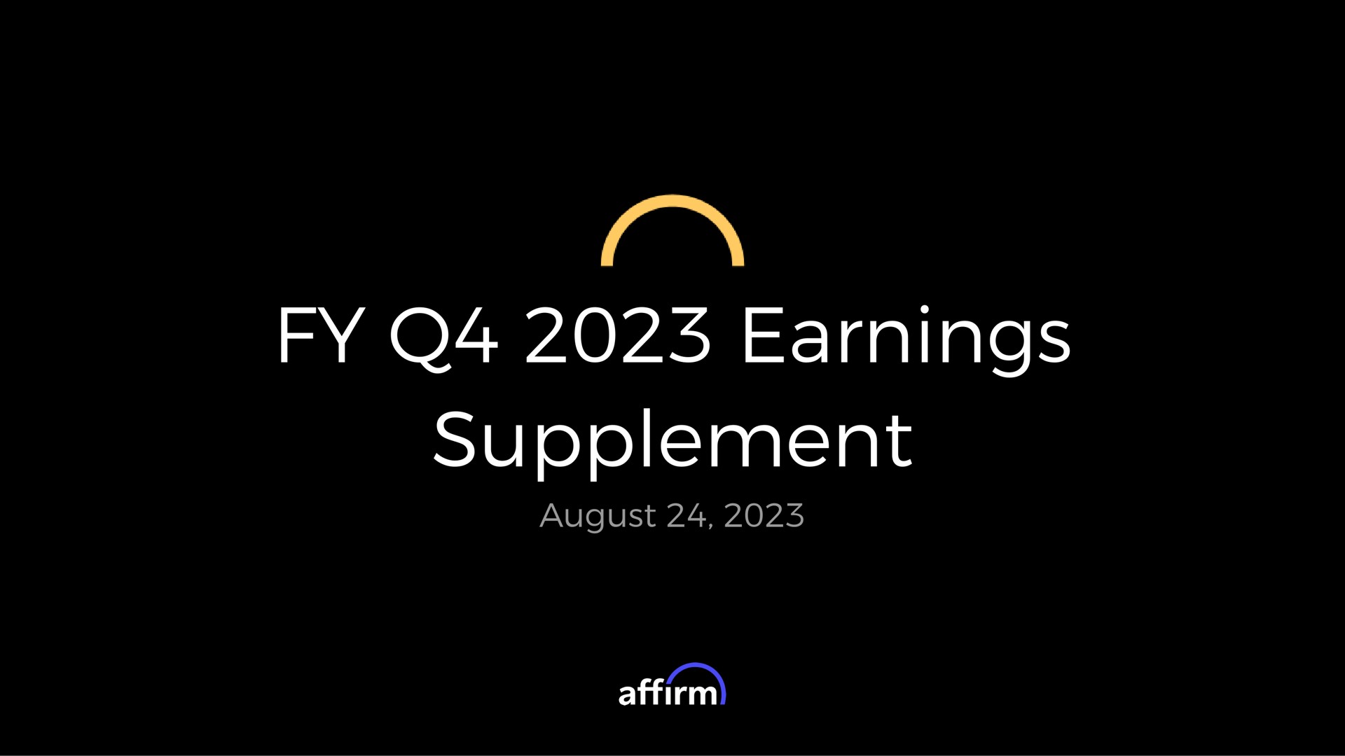 earnings supplement august ean aal | Affirm