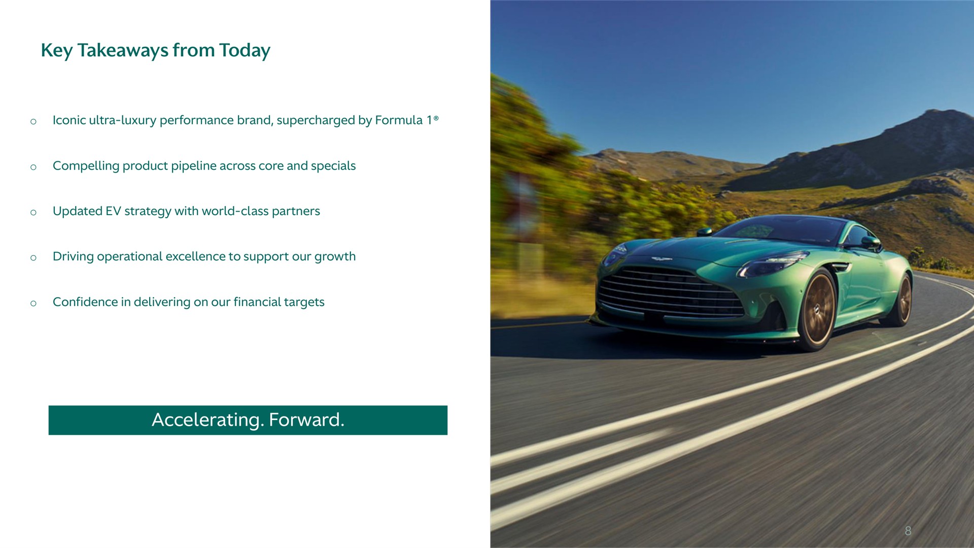 key from today accelerating forward | Aston Martin Lagonda