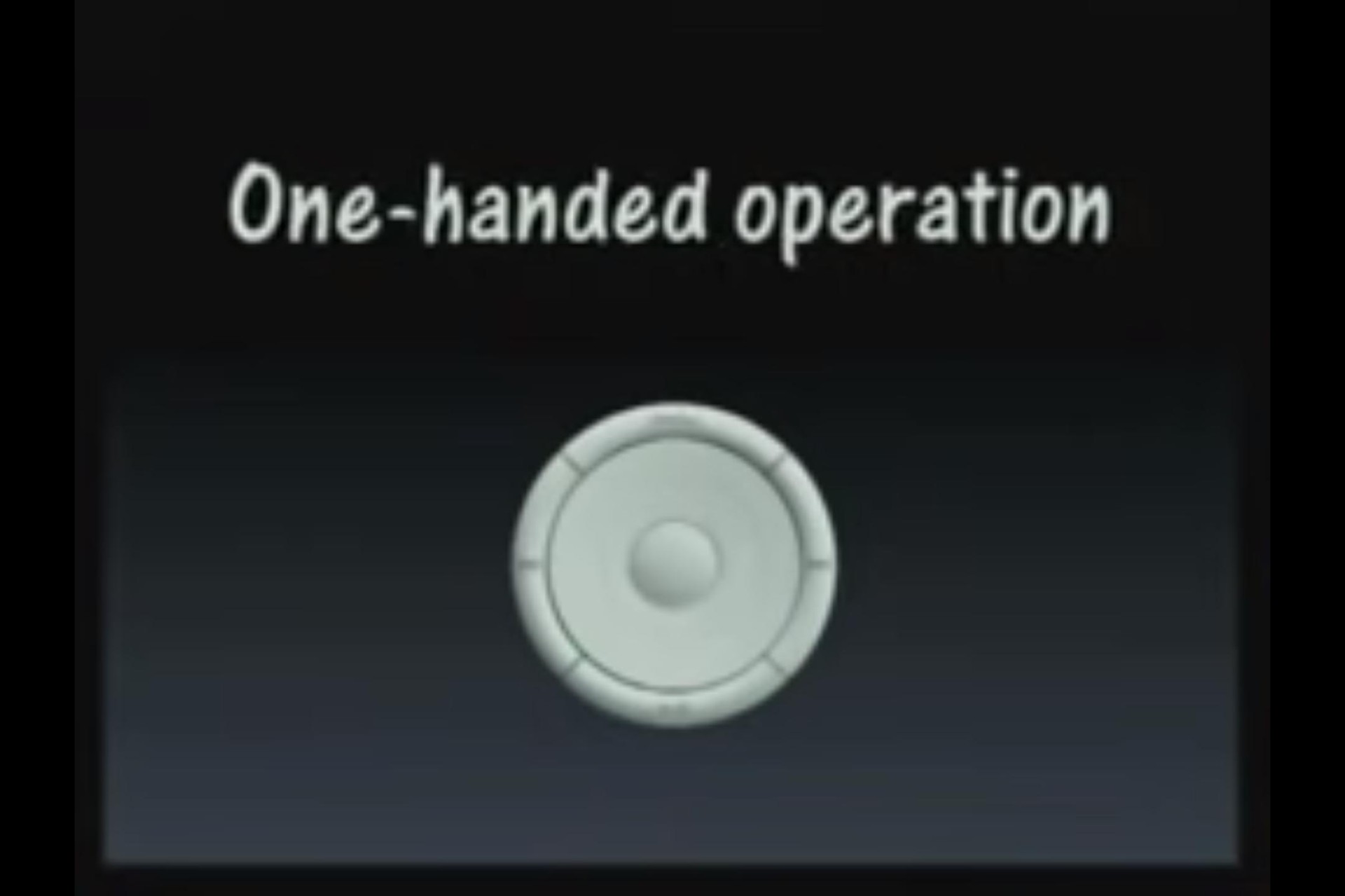 one handed operation | Apple