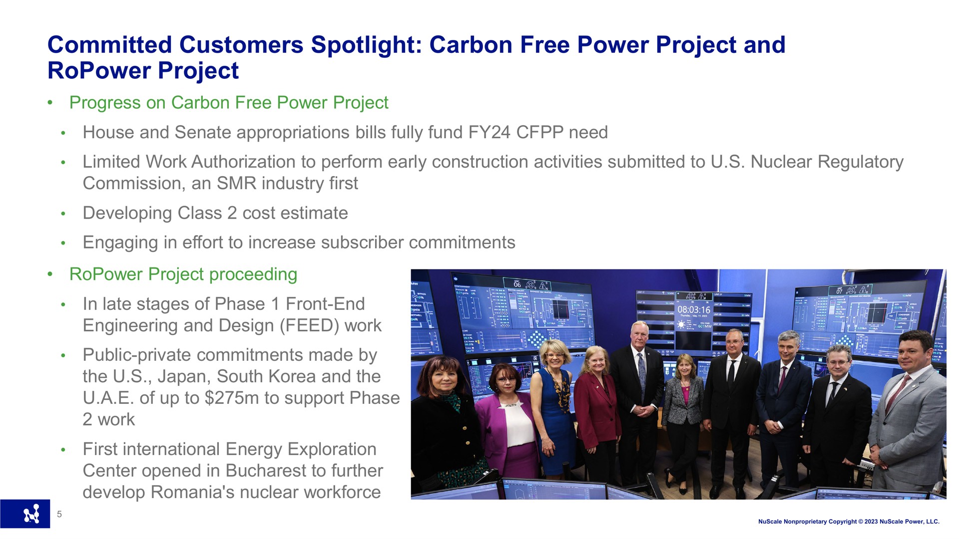 committed customers spotlight carbon free power project and project a of up to to support phase | Nuscale