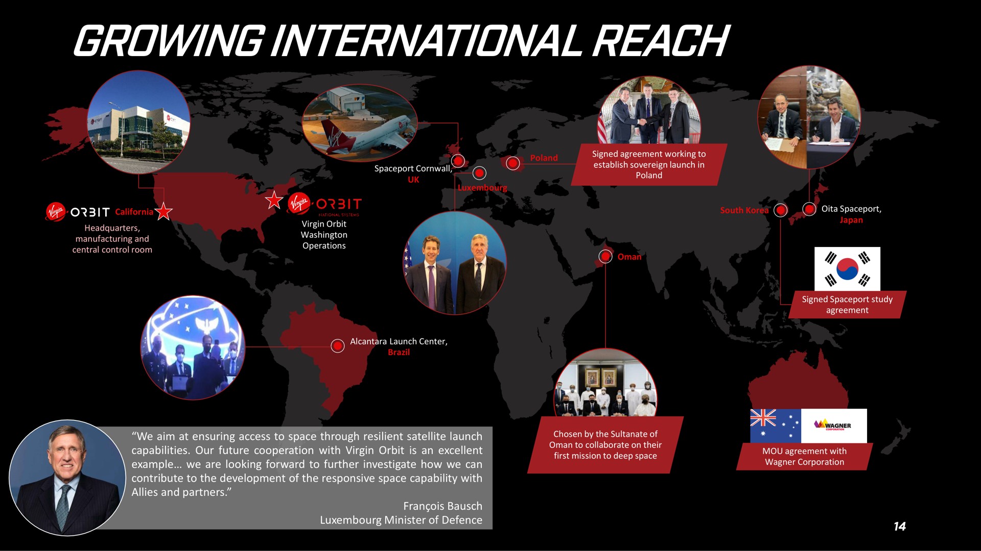 growing international reach | Virgin Orbit