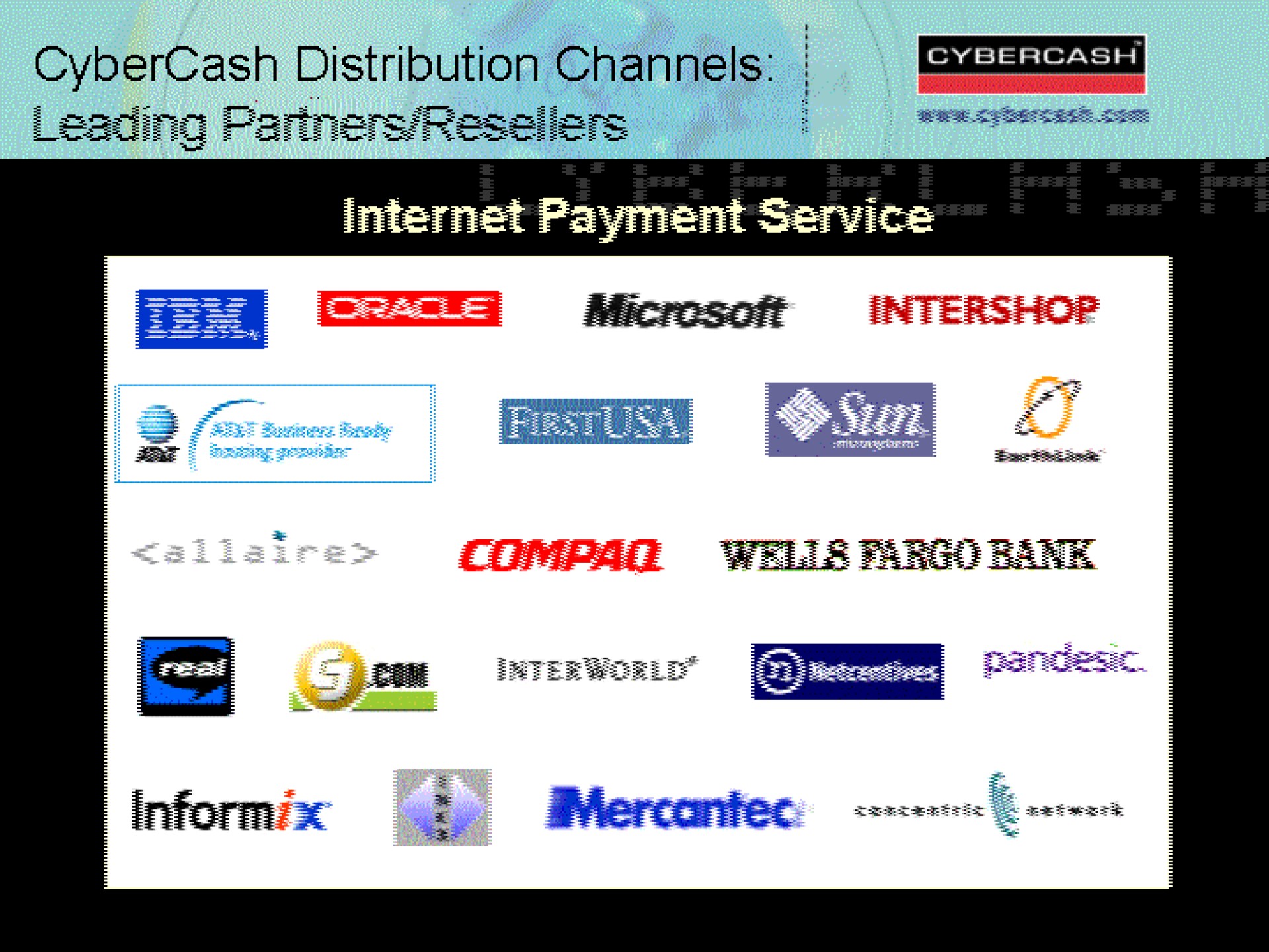 distribution channels ers payment service | CyberCash