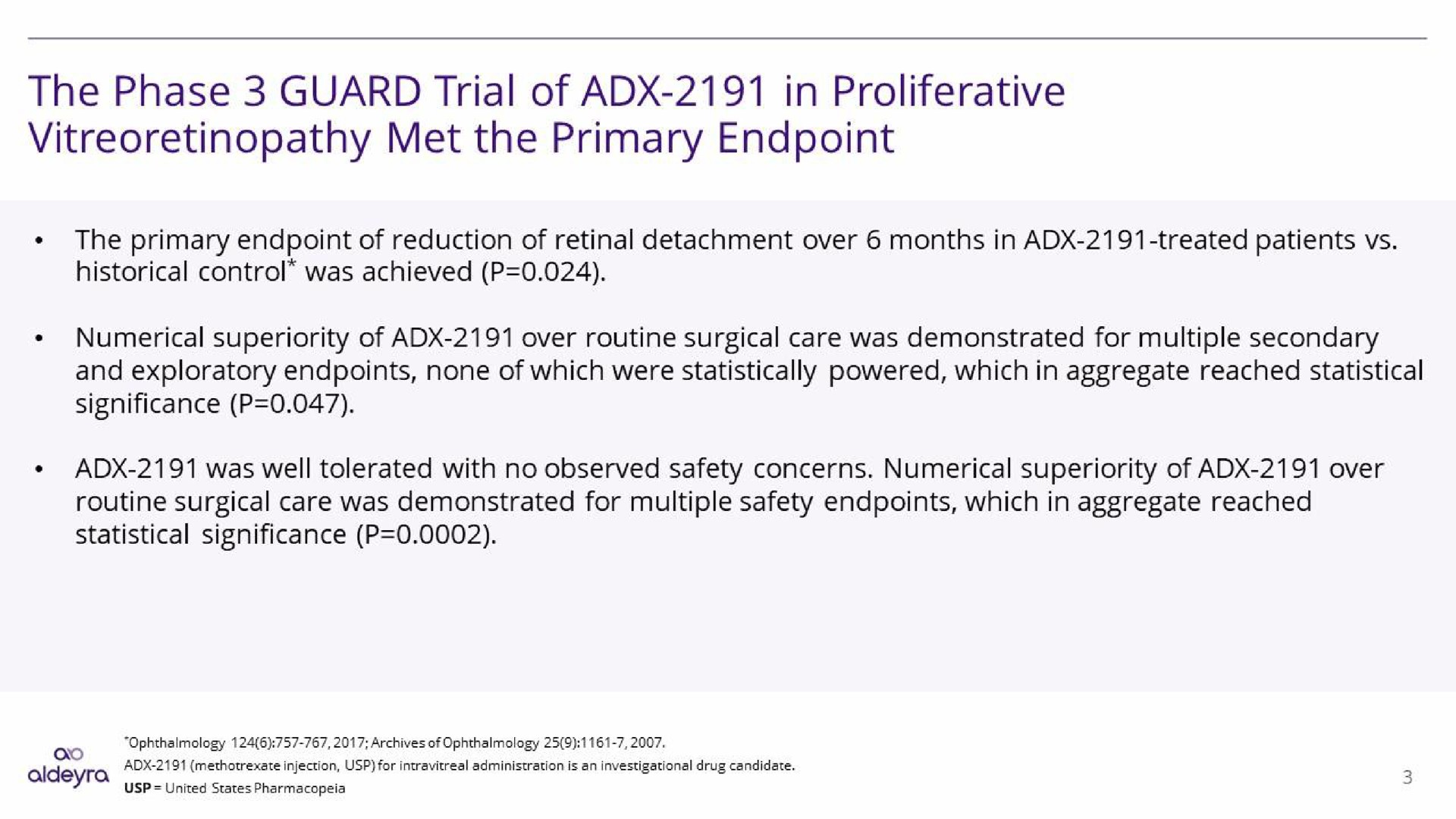 the phase guard trial of in proliferative met the primary | Aldeyra Therapeutics