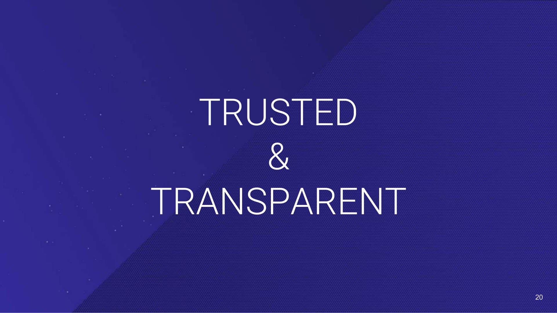 trusted transparent pes | Voyager Digital