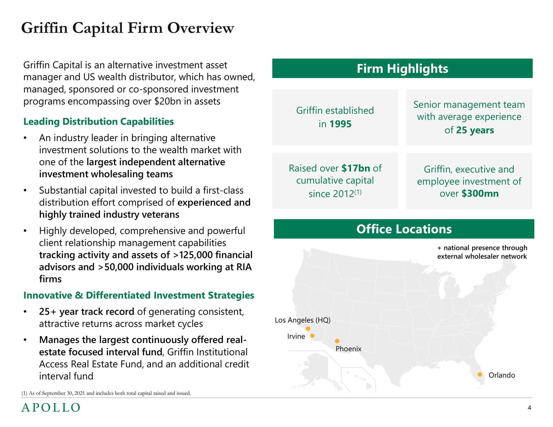 griffin capital firm overview | Apollo Global Management